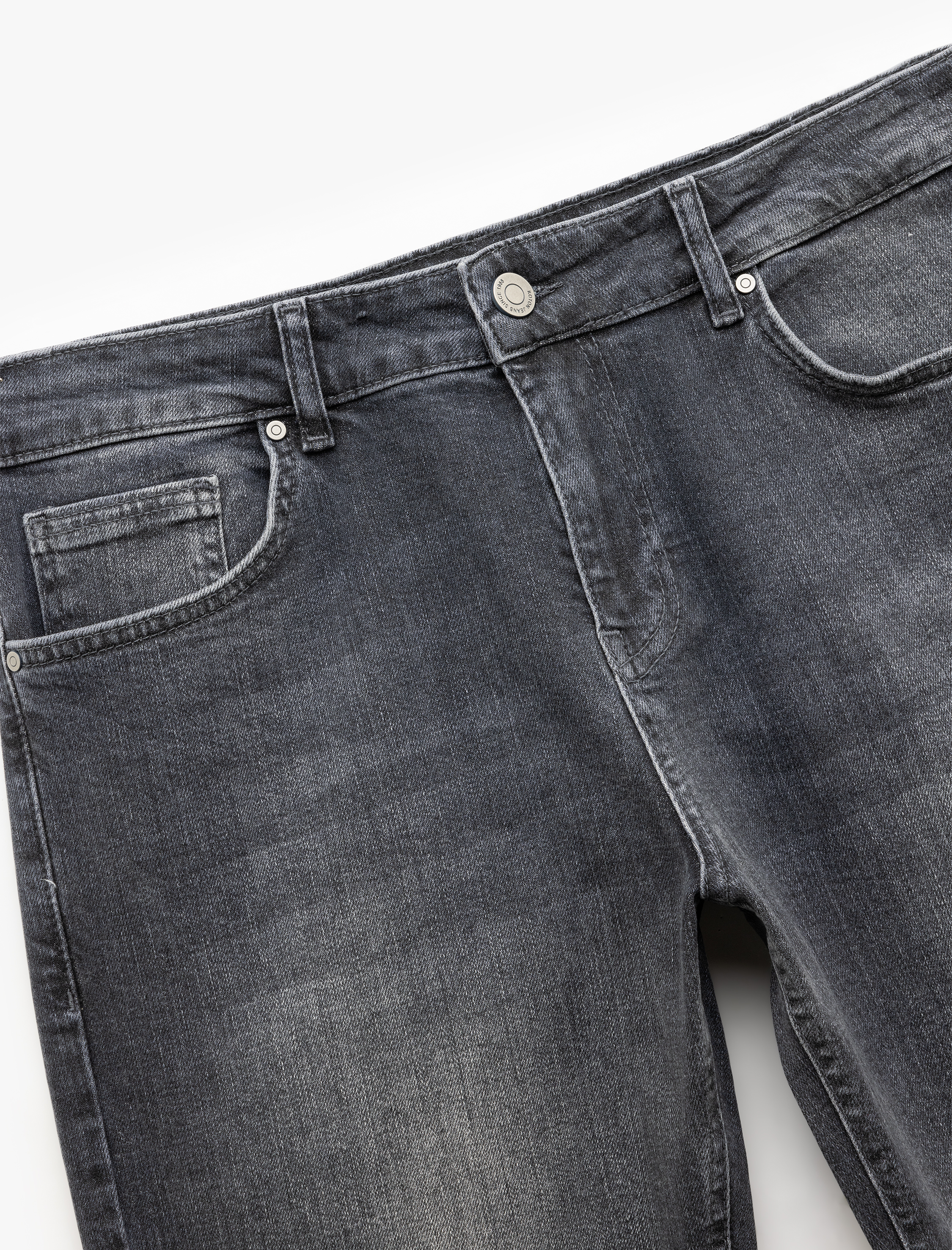   Normal Bel Pamuklu Straight Fit Jean Pantolon - Mark Jean