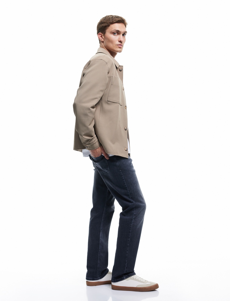   Normal Bel Pamuklu Straight Fit Jean Pantolon - Mark Jean