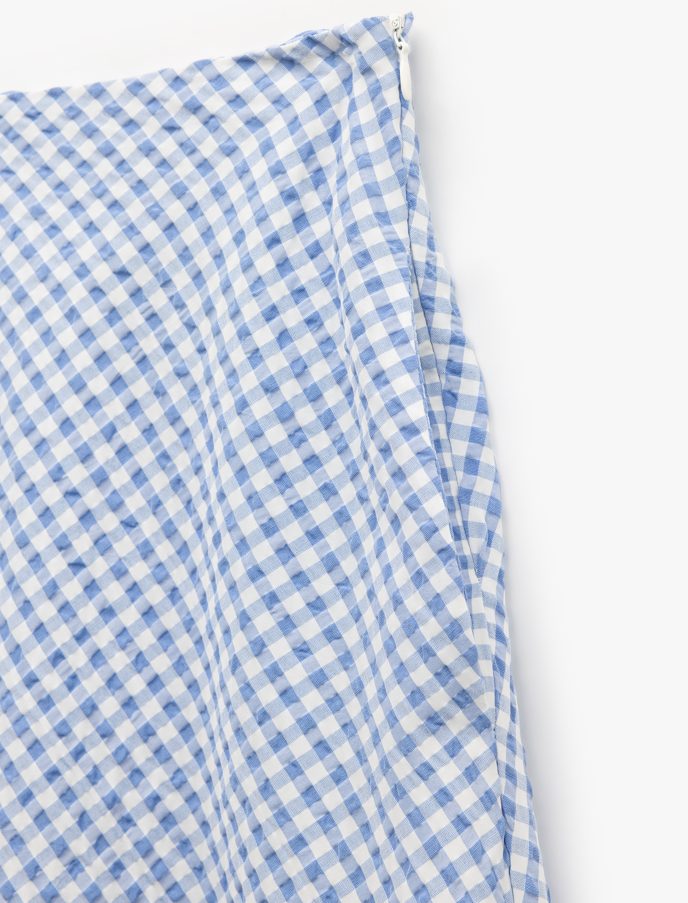   Rahat Kalıp Dokulu Pötikareli Midi Çan Kesim Kloş Etek