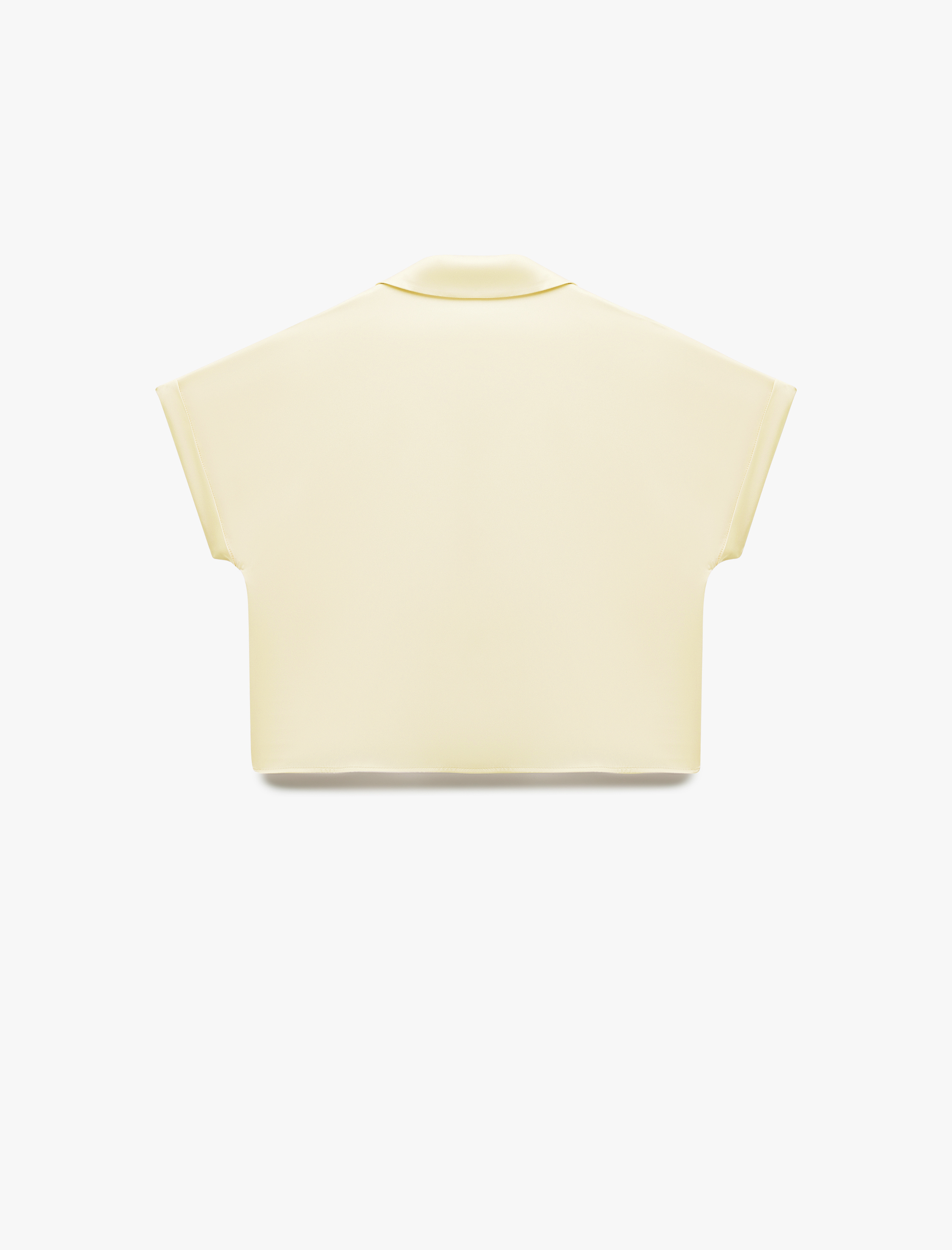   Bol Kalıp Kısa Kollu Klasik Yaka Saten Gömlek