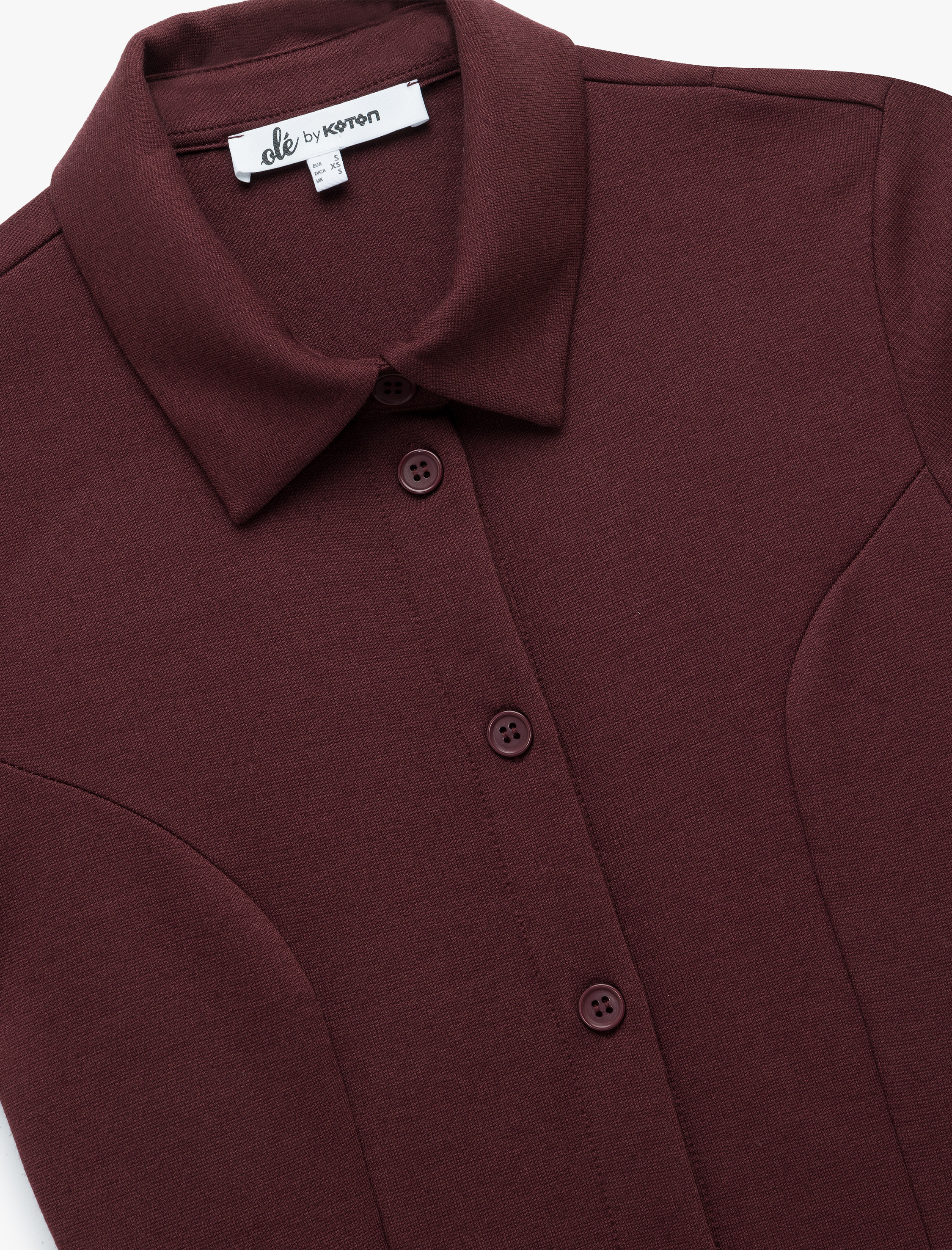   Pileli Mini Düğmeli Kısa Kollu Viskon Karışımlı Polo Yaka Elbise