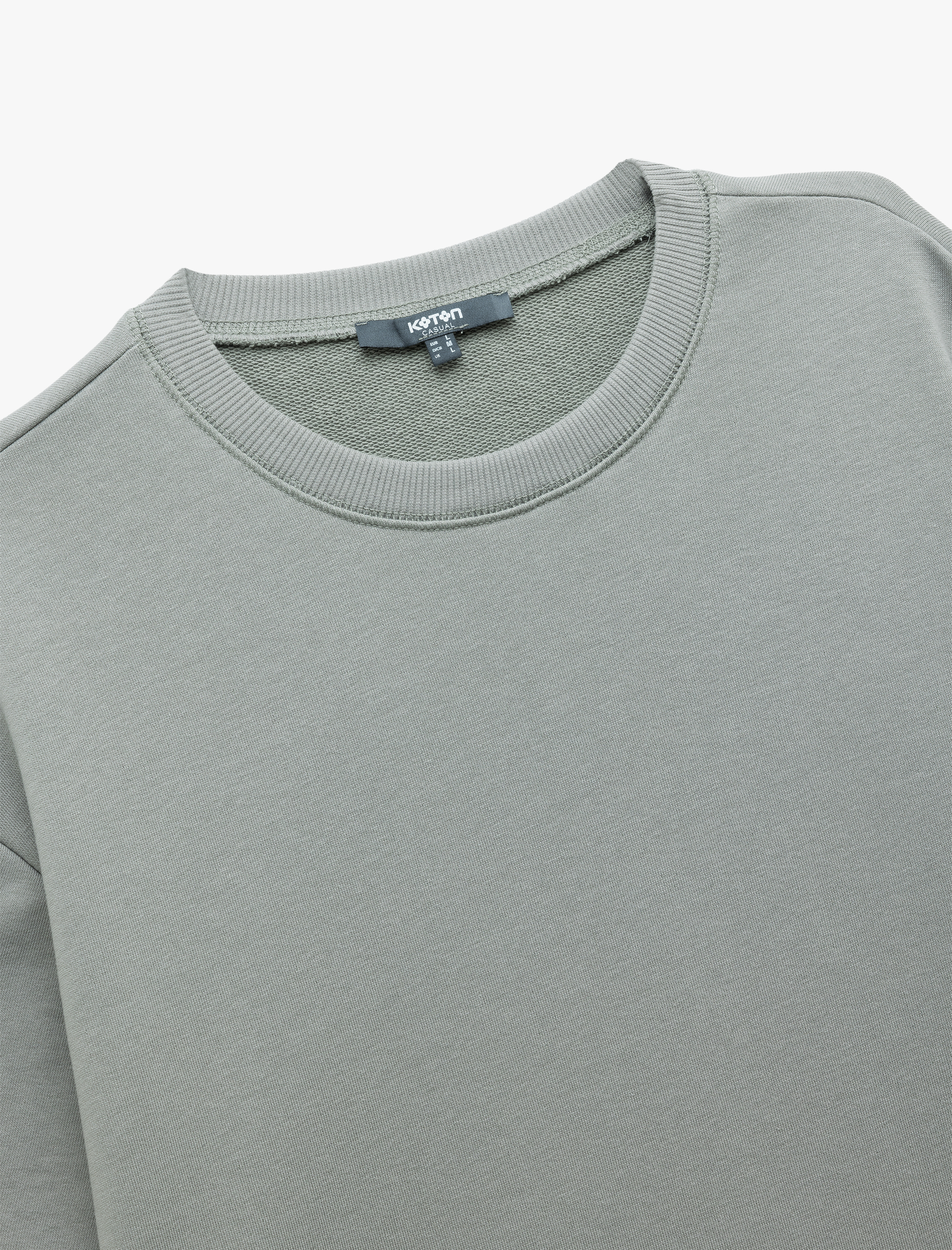   Kısa Kollu Bisiklet Yaka Tok Kumaş Şardonlu Basic Oversize Tişört