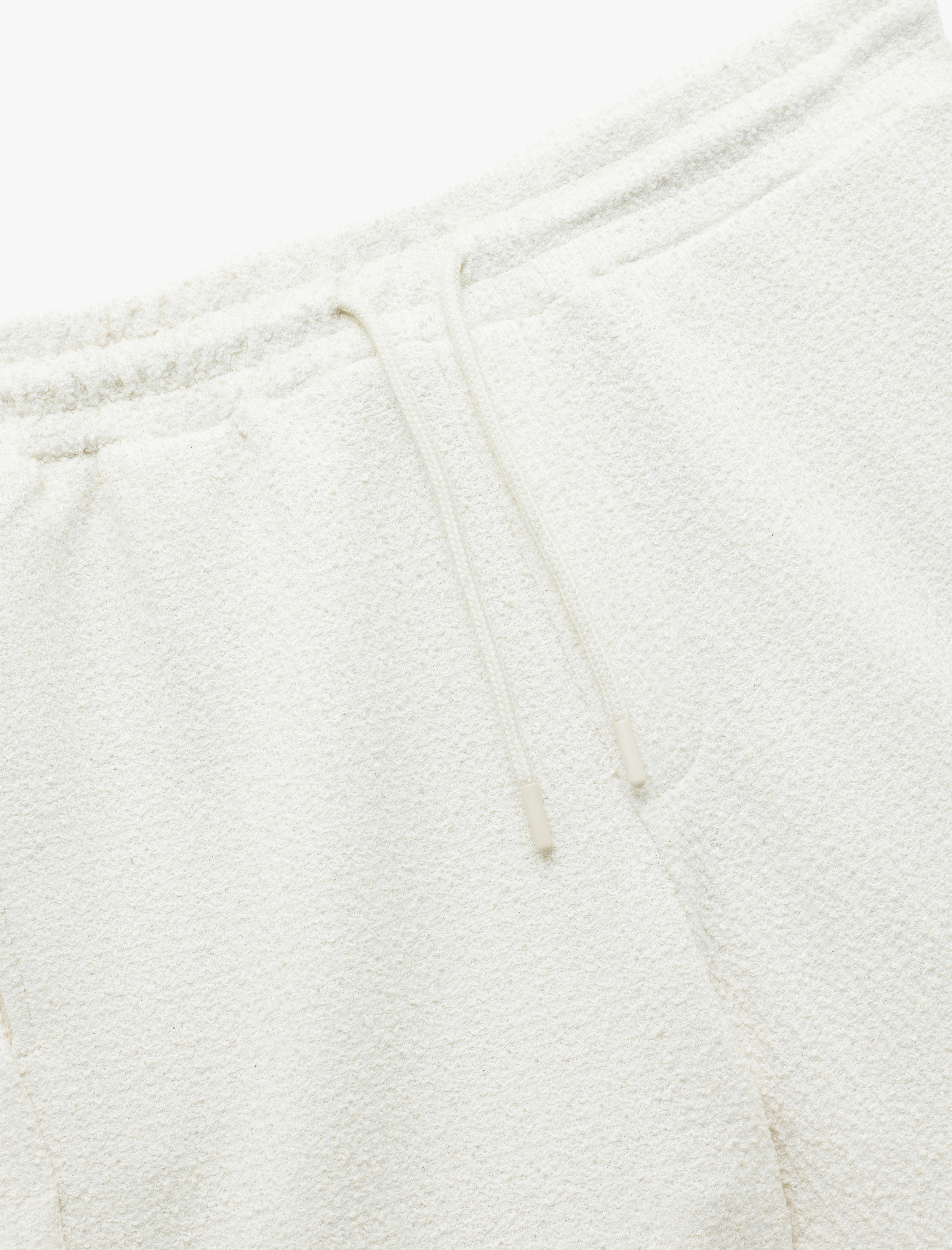   Cep Detaylı Dokulu Bermuda Beli Bağcıklı Şort