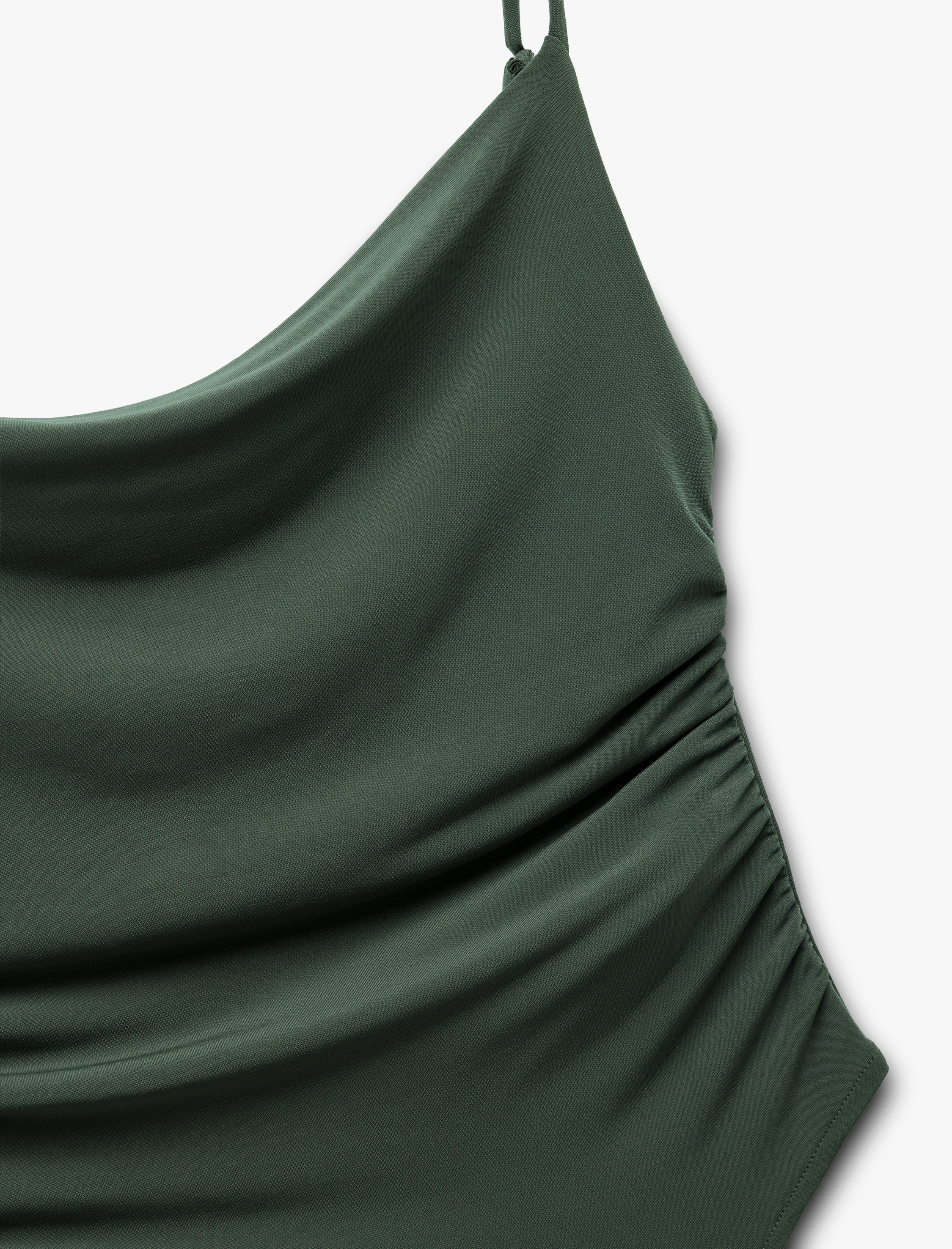   Degaje Yaka Slim Fit Drapeli Askılı Çıtçıtlı Body