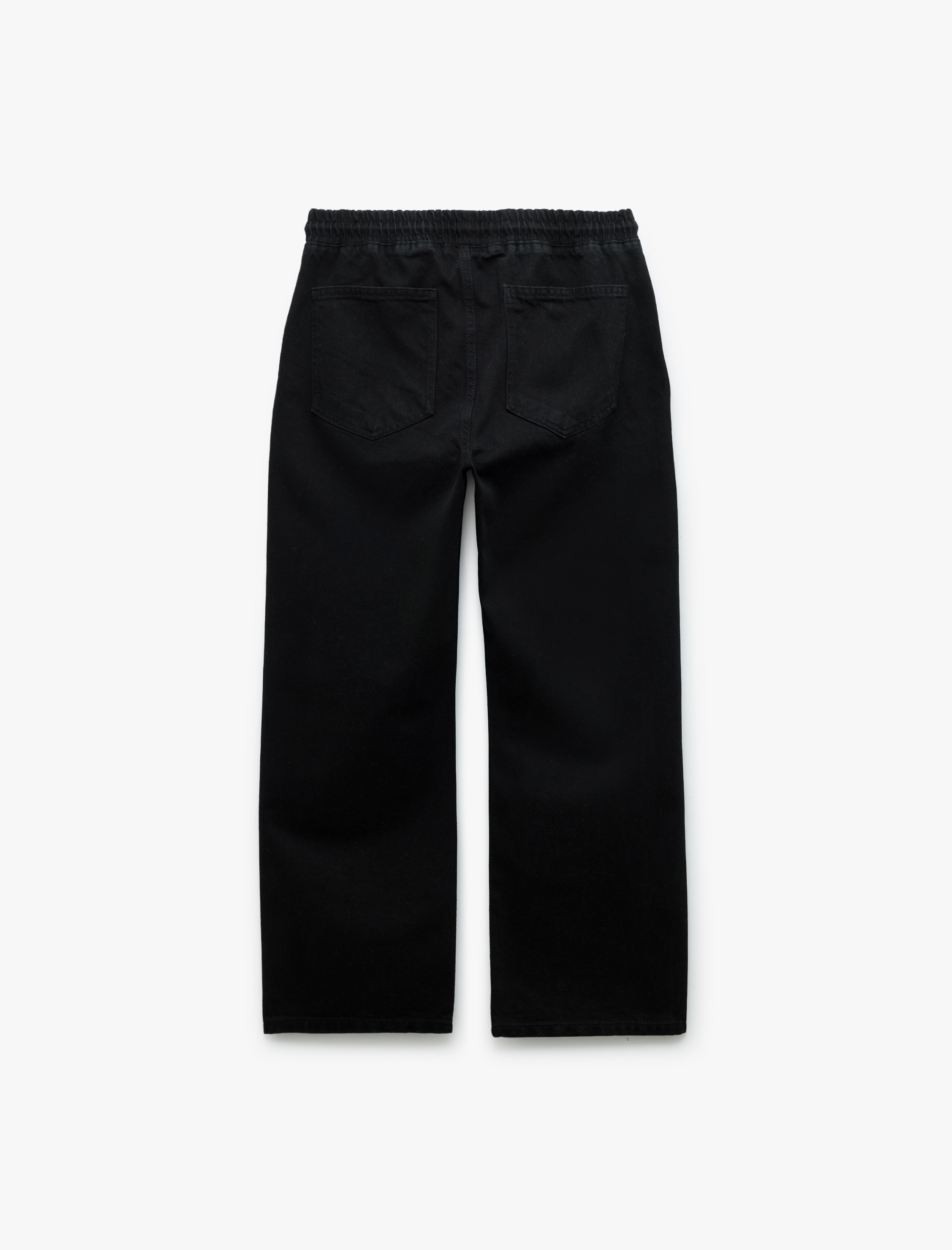   Pamuklu Cep Detaylı Beli Bağcıklı Jean Pantolon