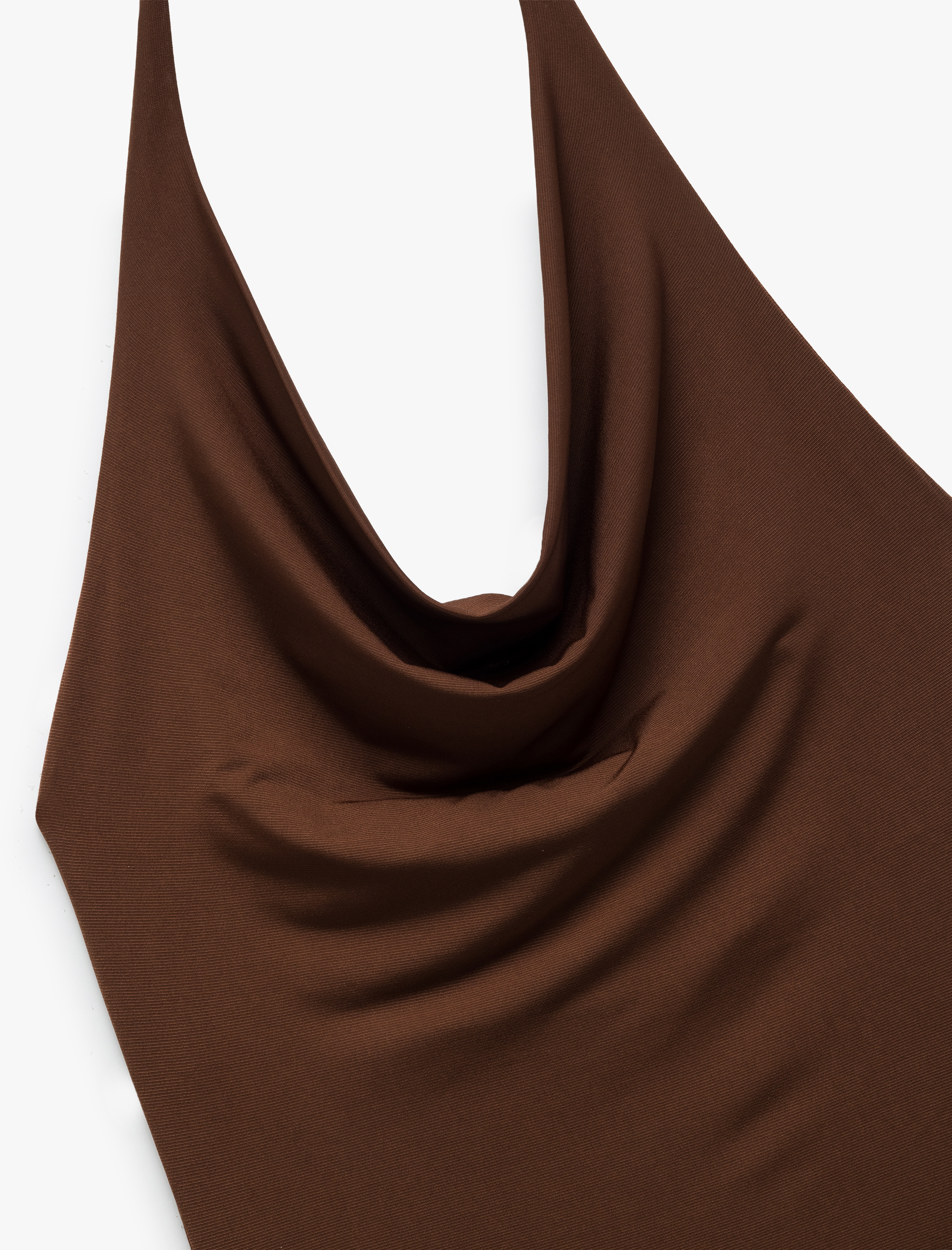   Koton X İnji - Degaje Yaka Kolsuz Drapeli Asimetrik Midi Elbise