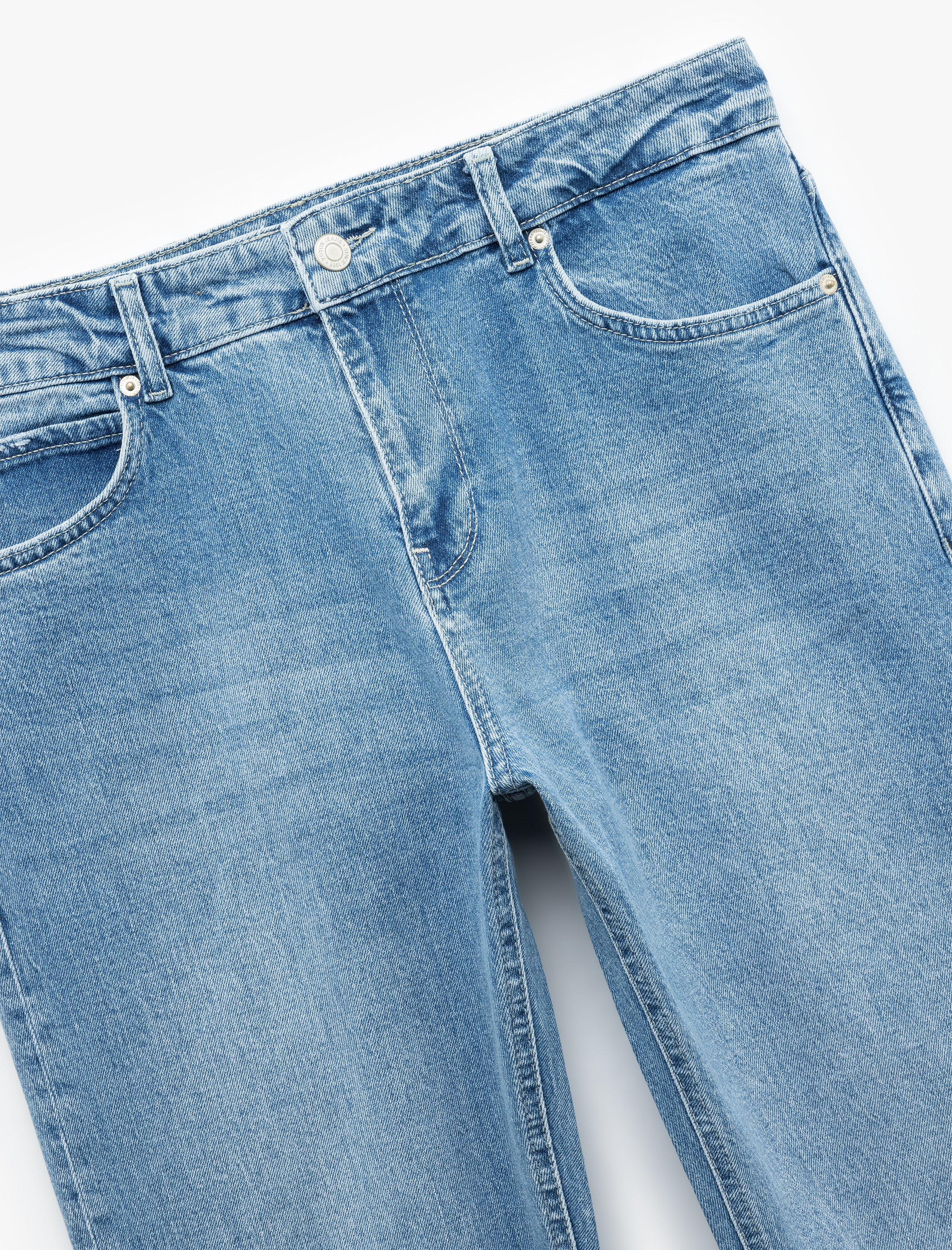   Normal Bel Pamuklu Straight Fit Jean Pantolon - Mark Jean