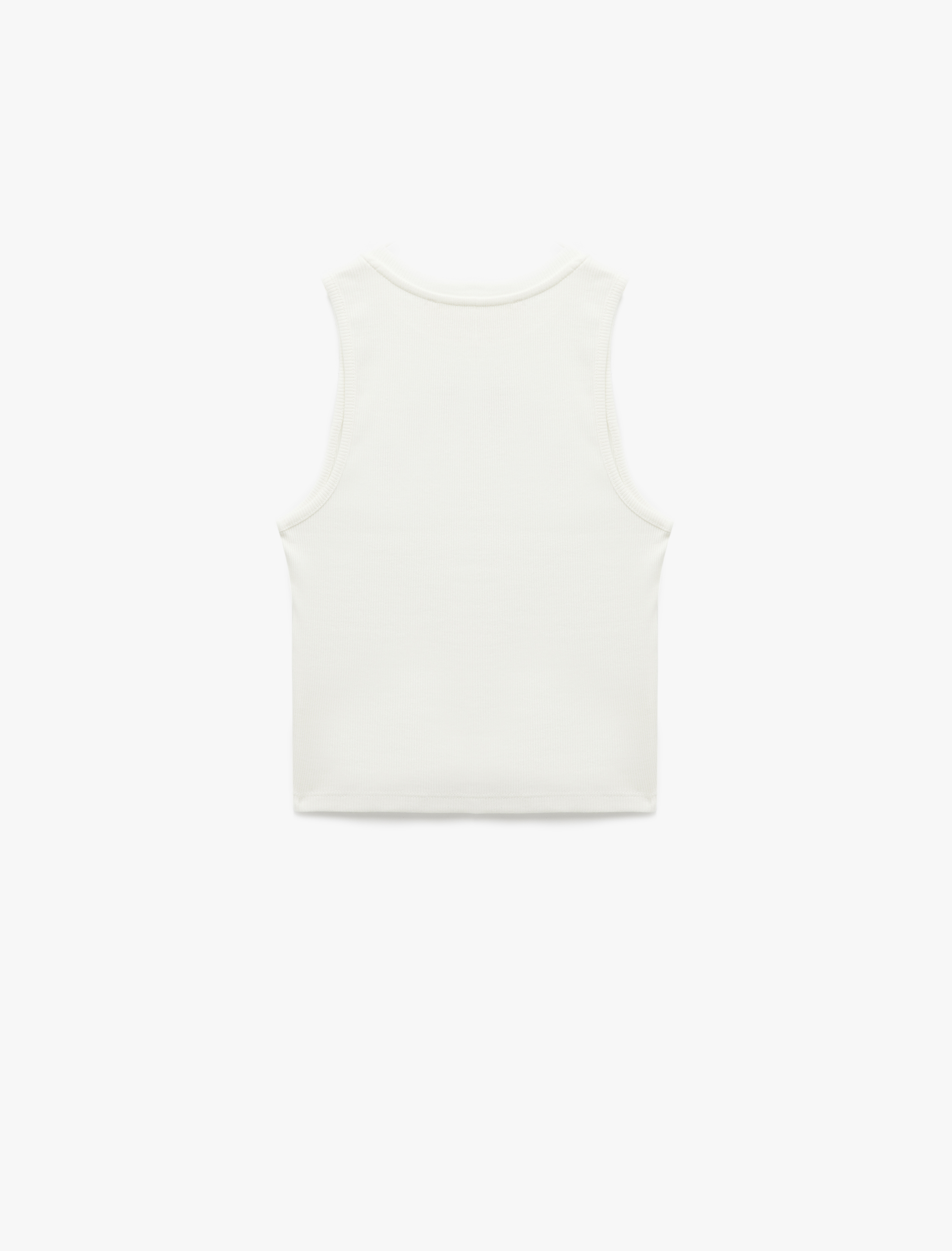   Kolsuz Bisiklet Yaka Çilek Baskılı Fitilli Crop Bluz