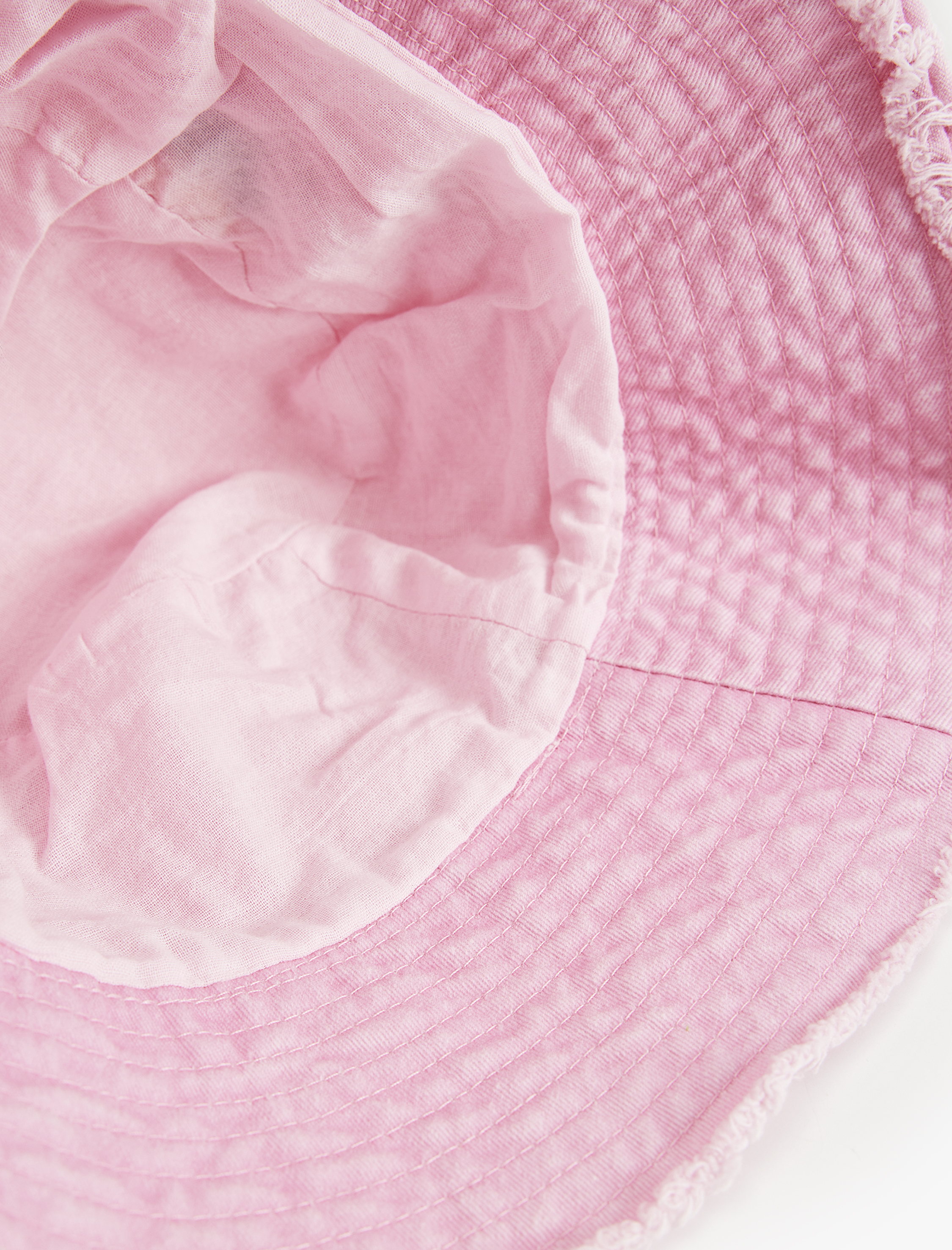  Kız Çocuk İşleme Detaylı Pamuklu Bucket Şapka