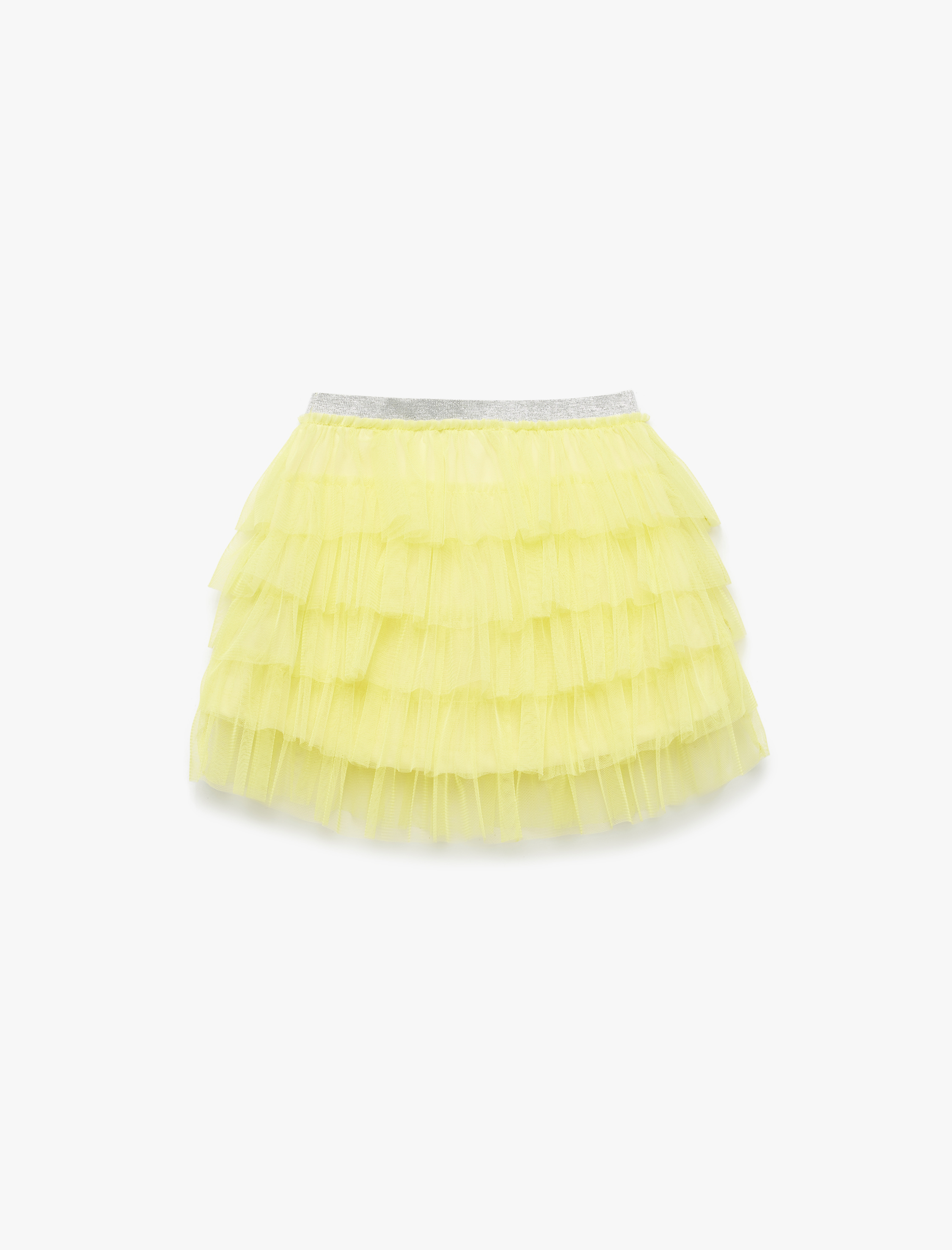  Kız Çocuk Katlı Lastik Detaylı Tütü Etek