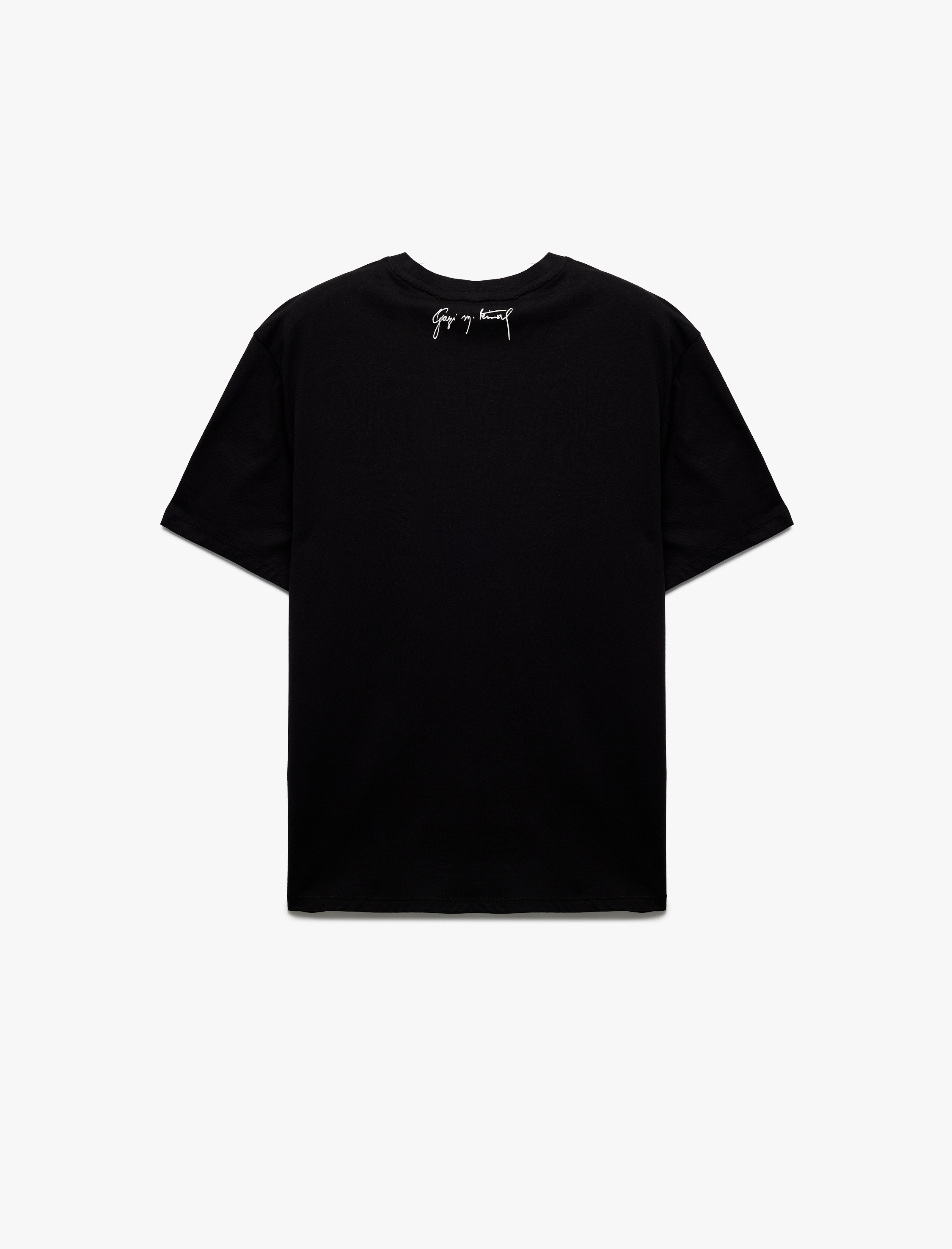   Bisiklet Yaka Kısa Kollu Regular Fit Pamuklu Atatürk Baskılı Tişört