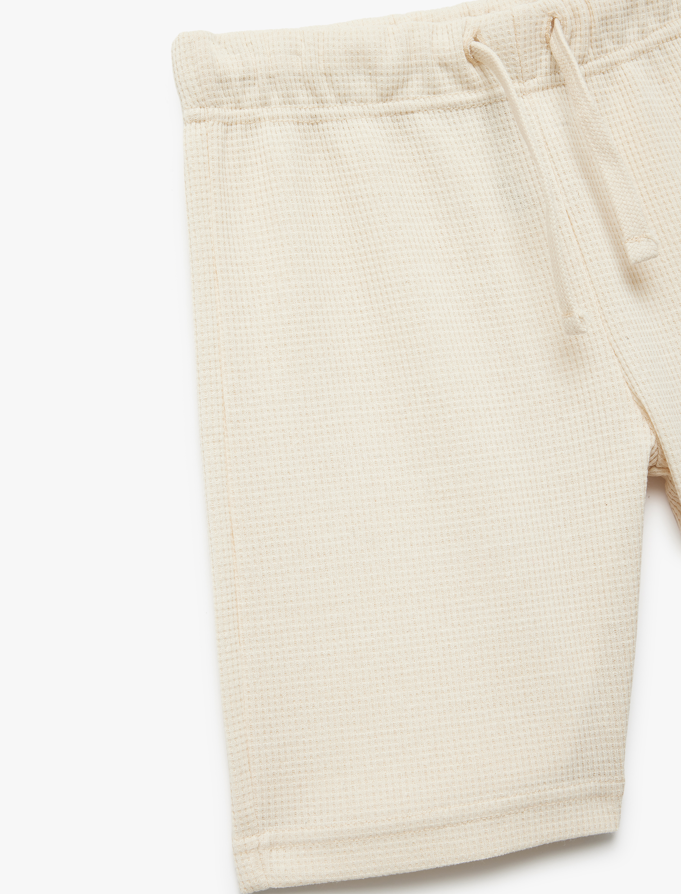  Erkek Çocuk Dokulu Beli Bağlamalı Cep Detaylı Basic Şort