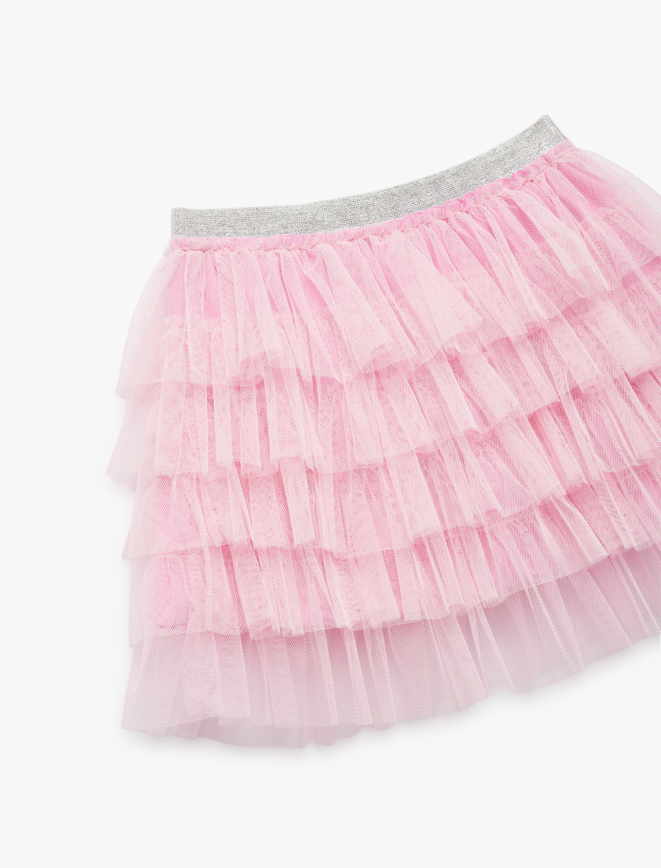  Kız Çocuk Katlı Lastik Detaylı Tütü Etek