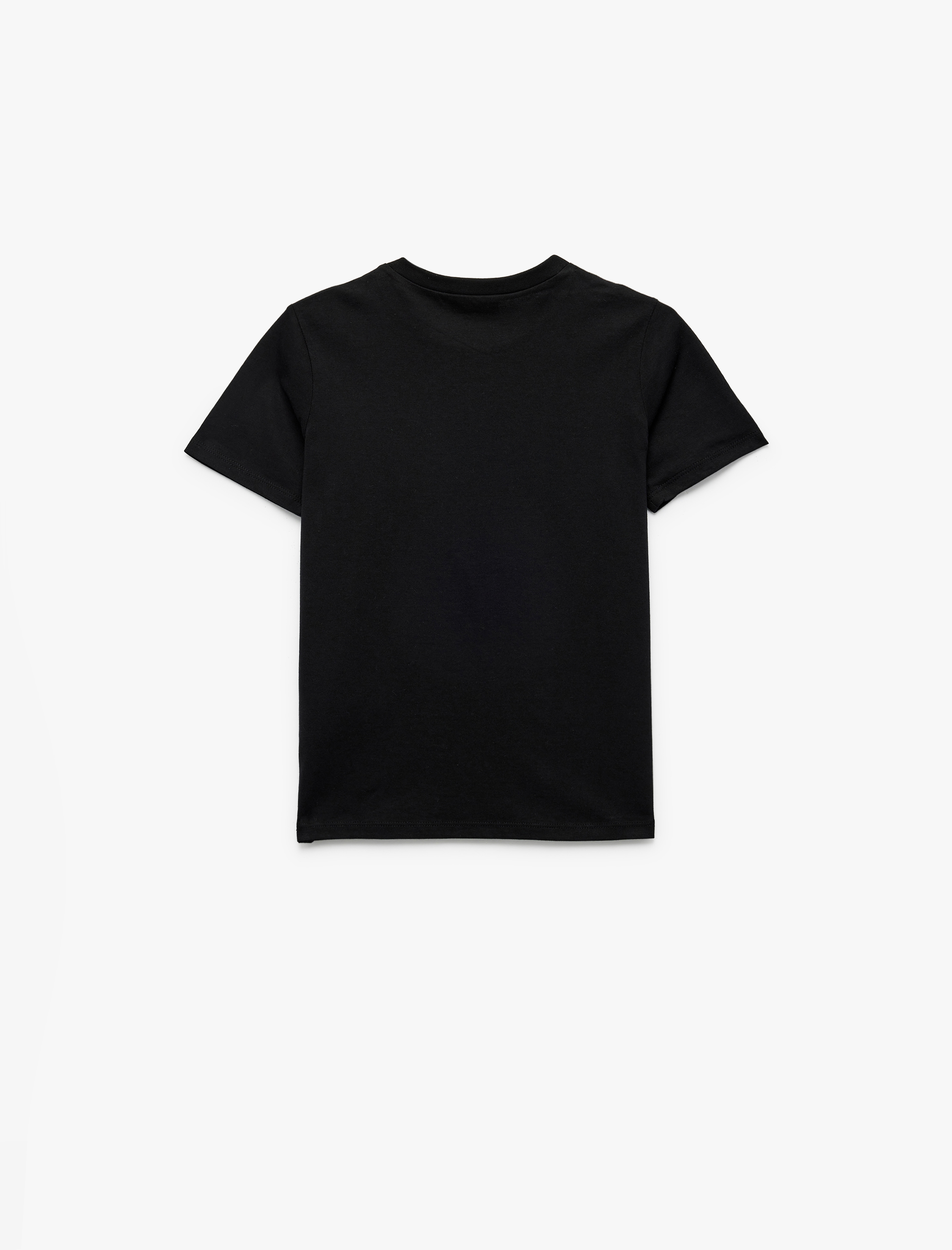  Erkek Çocuk Kısa Kollu Bisiklet Yaka Pamuklu 2'li Tişört Seti