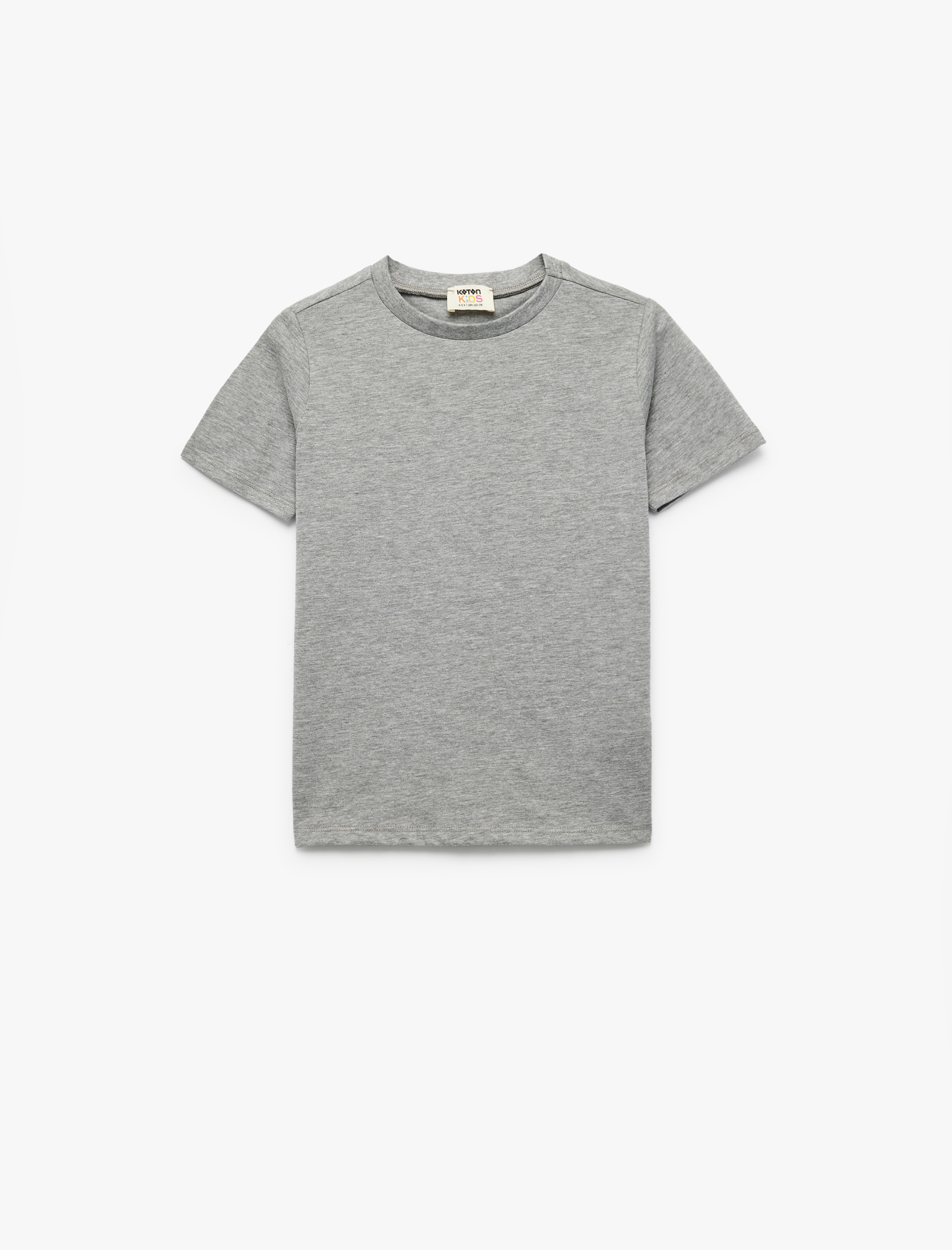  Erkek Çocuk Kısa Kollu Bisiklet Yaka Pamuklu 2'li Tişört Seti