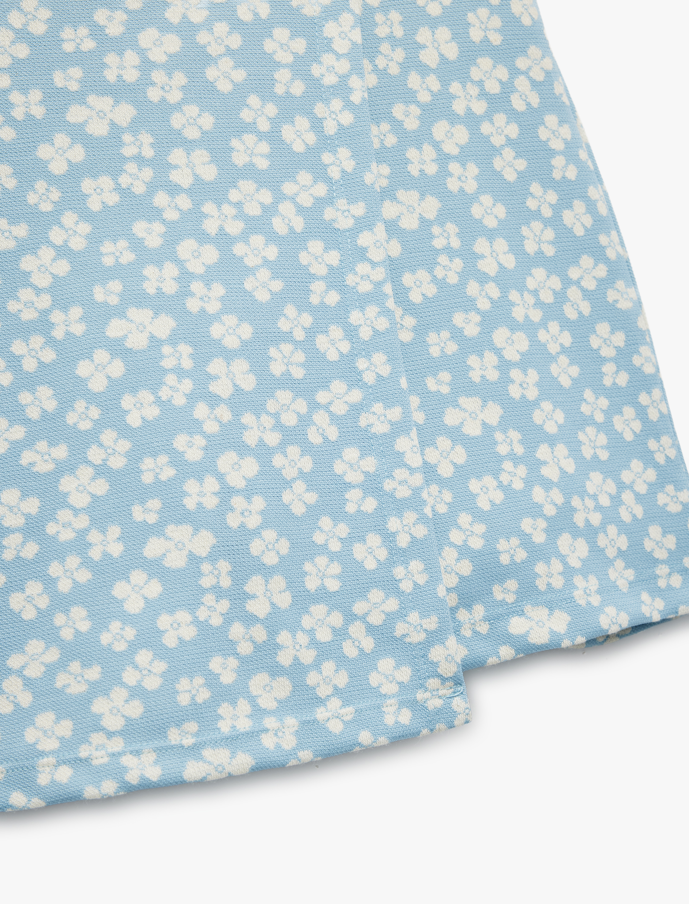  Kız Çocuk Pamuk Karışımlı Çiçek Desenli Şort Etek