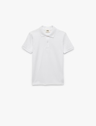 Pamuklu Düğmeli Kısa Kollu Basic Polo Yaka Tişört