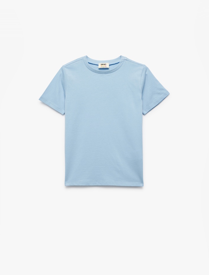 Erkek Çocuk Pamuklu Kısa Kollu Bisiklet Yaka 3'lü Tişört Seti