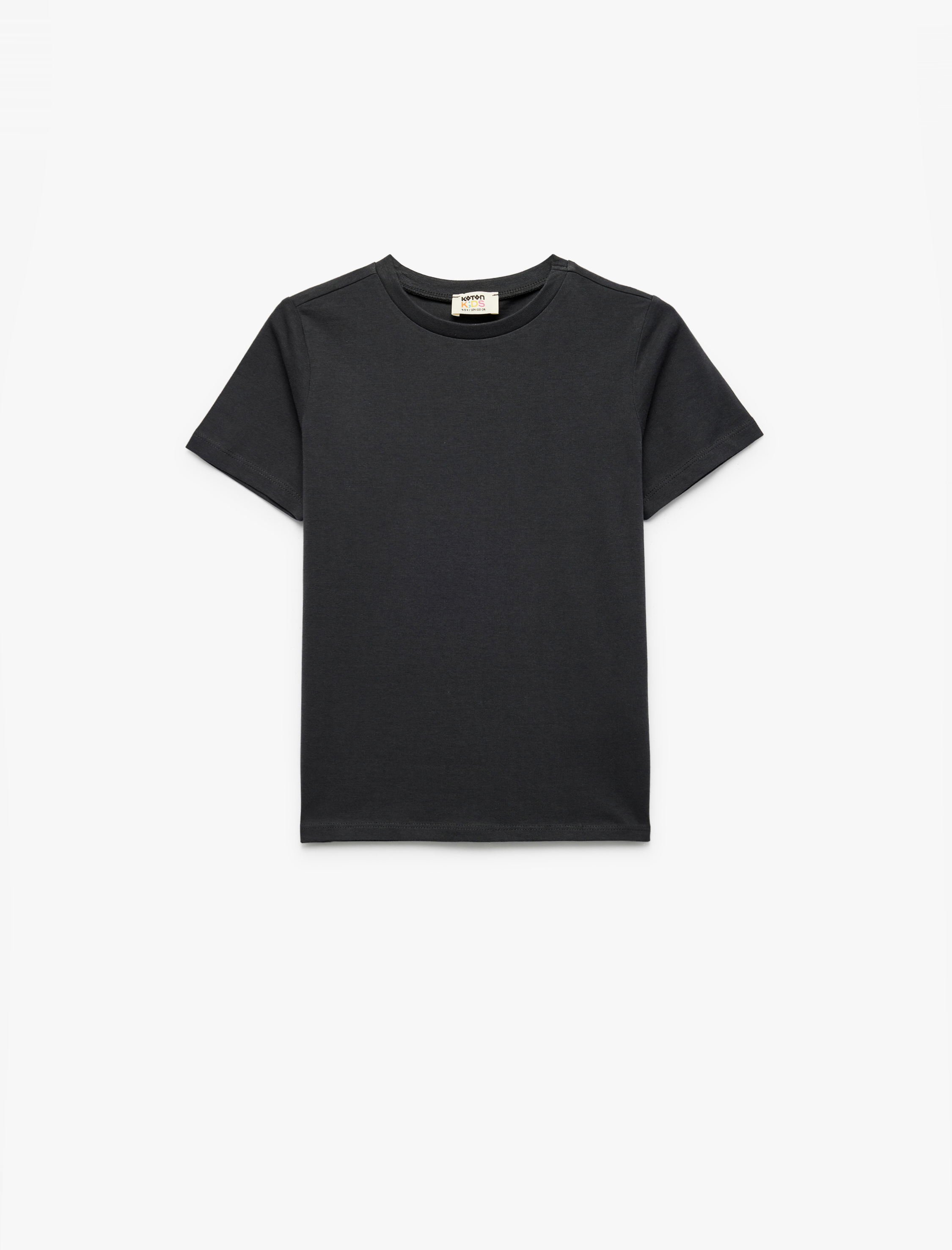  Erkek Çocuk Pamuklu Kısa Kollu Bisiklet Yaka 3'lü Tişört Seti