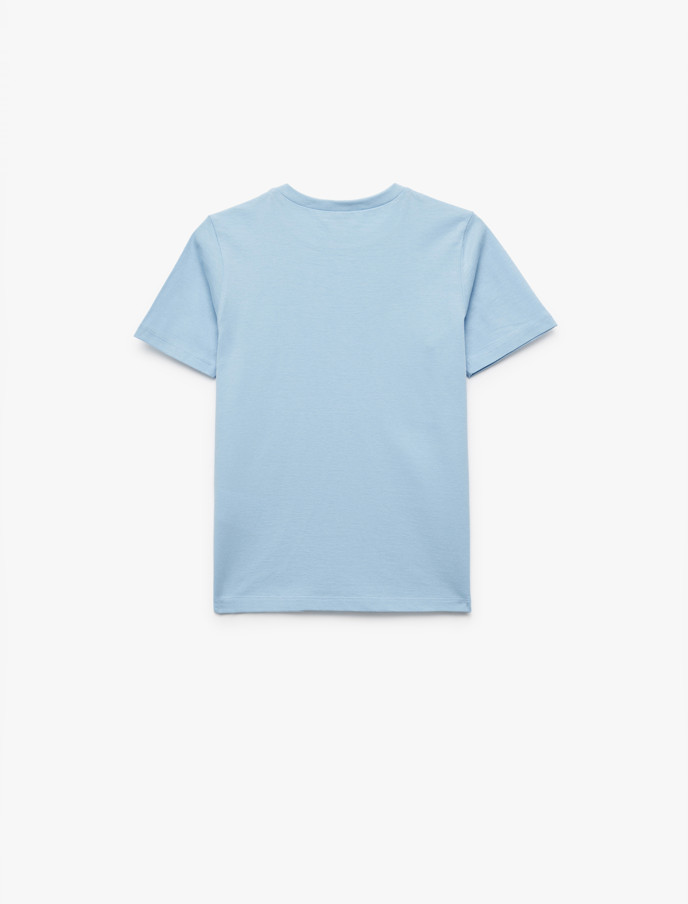  Erkek Çocuk Pamuklu Kısa Kollu Bisiklet Yaka 3'lü Tişört Seti