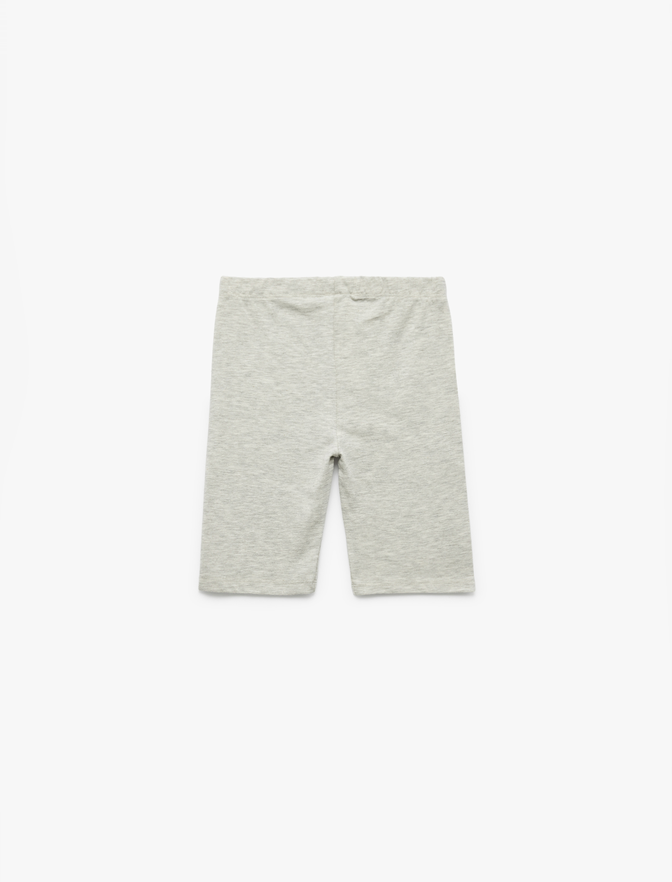  Kız Çocuk Pamuk Karışımlı Beli Lastikli 2'li Kapri Tayt Seti