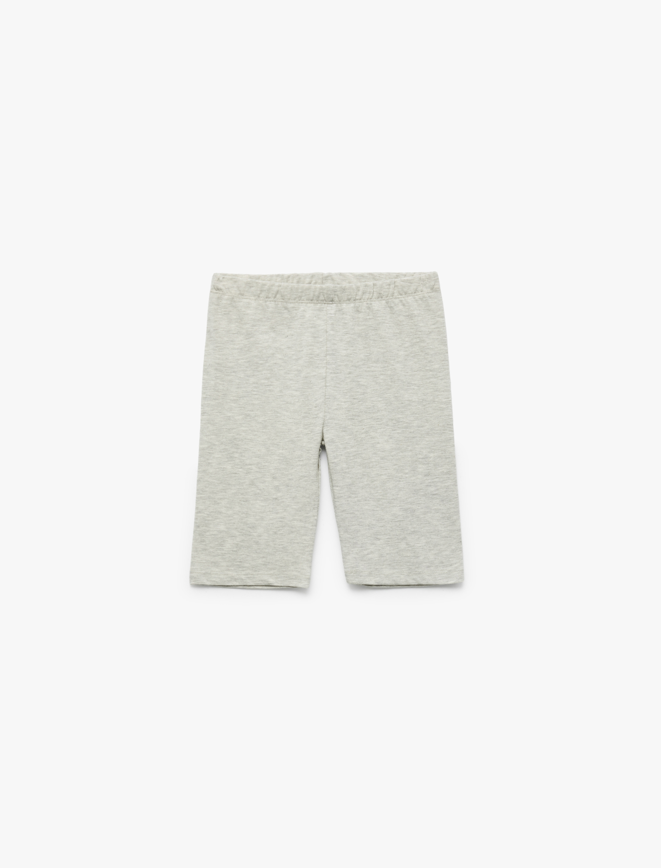  Kız Çocuk Pamuk Karışımlı Beli Lastikli 2'li Kapri Tayt Seti