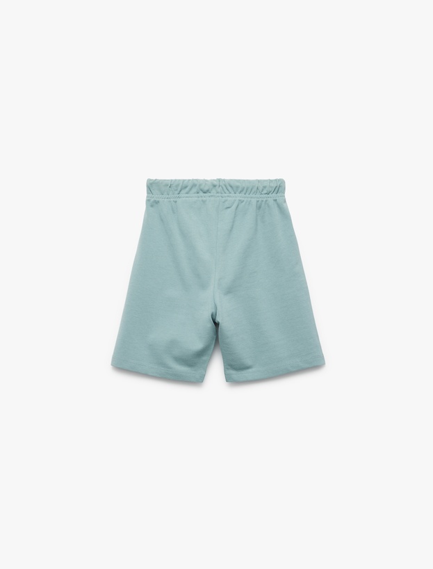 Pamuklu Beli Bağcıklı Basic Şort_1