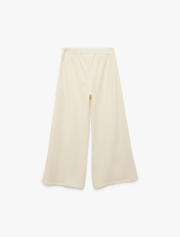 Geniş Paça Beli Lastikli Pantolon_1