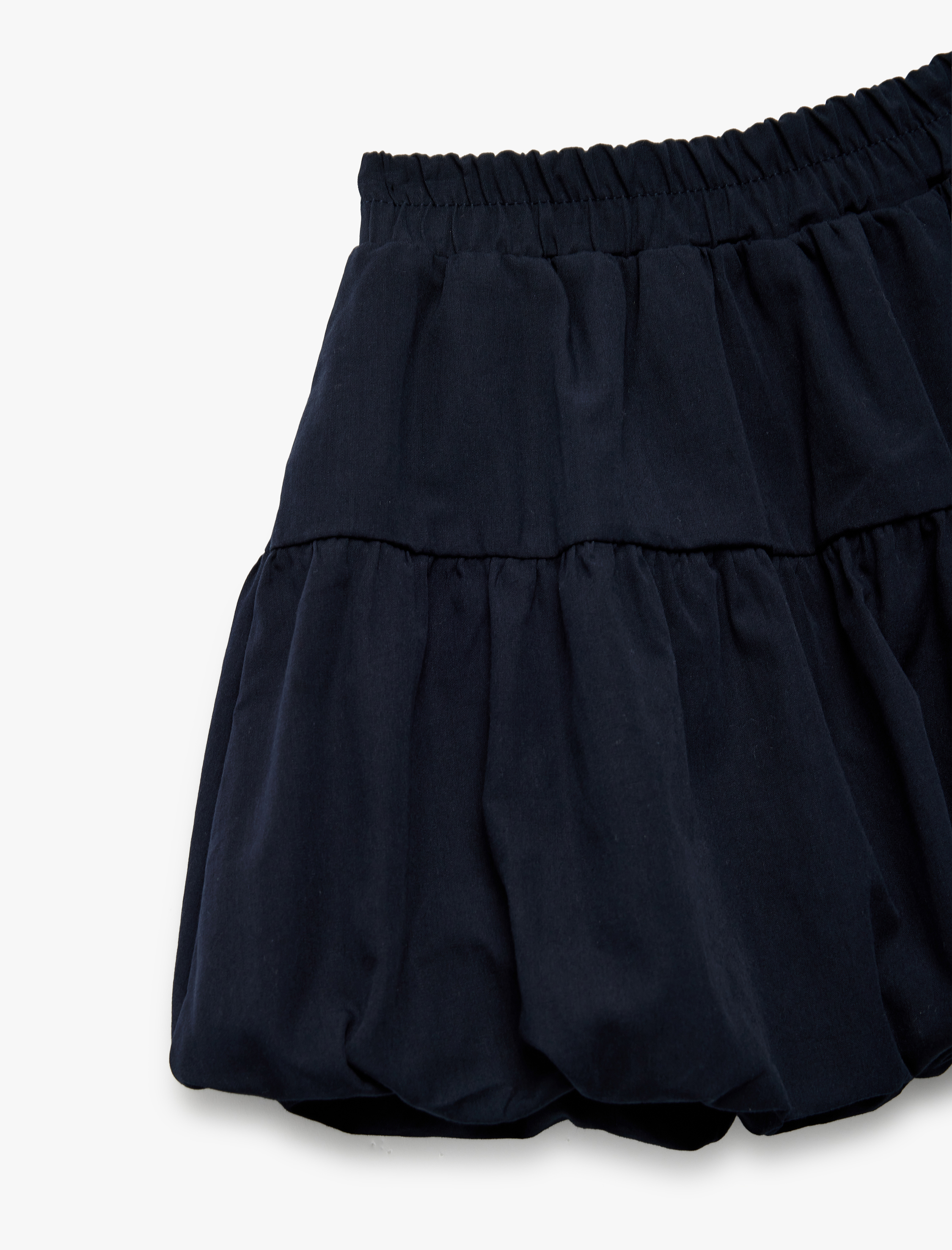  Kız Bebek Katlı Beli Lastikli Balon Mini Etek