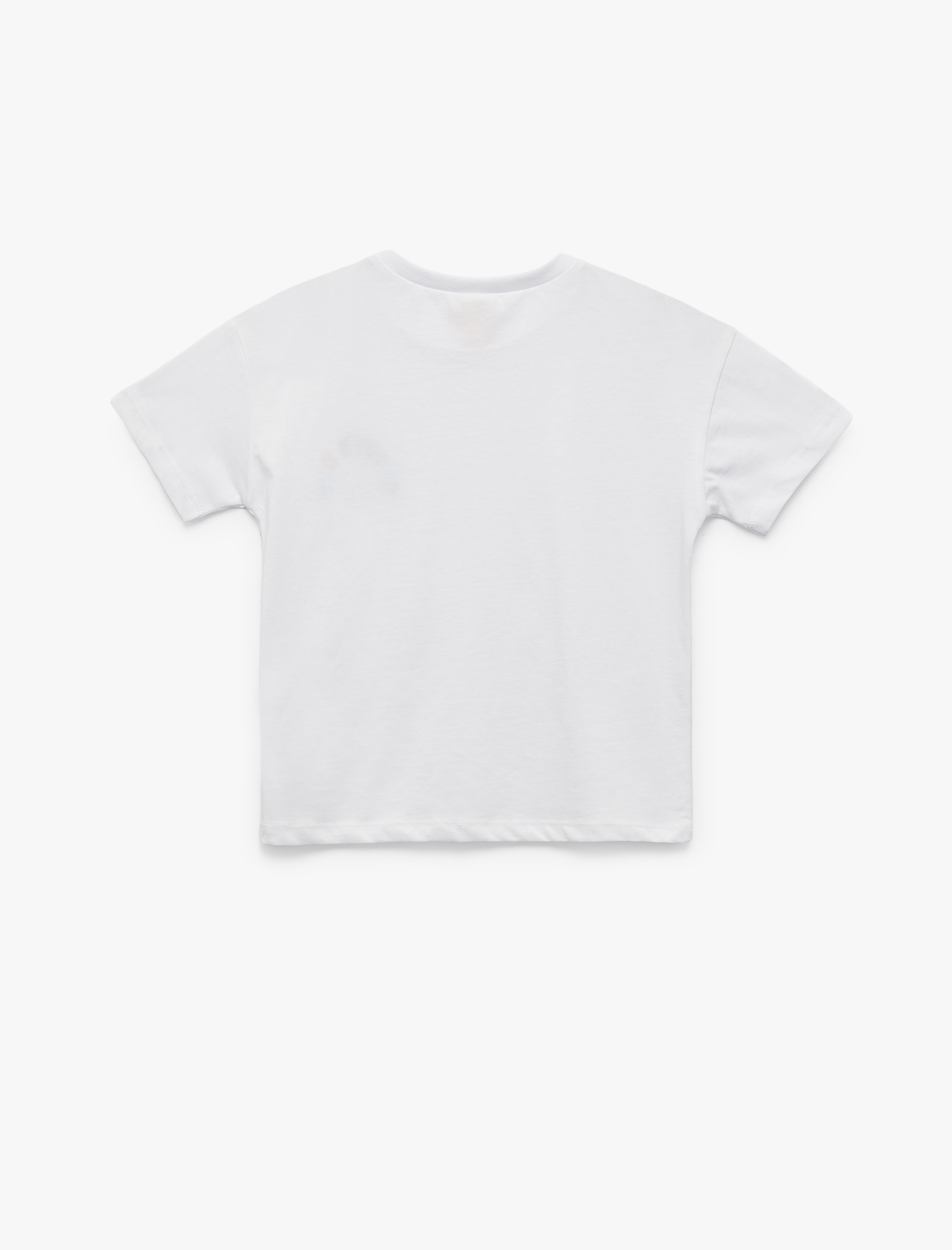  Erkek Bebek Pamuklu Baskılı Kısa Kollu Bisiklet Yaka Tişört