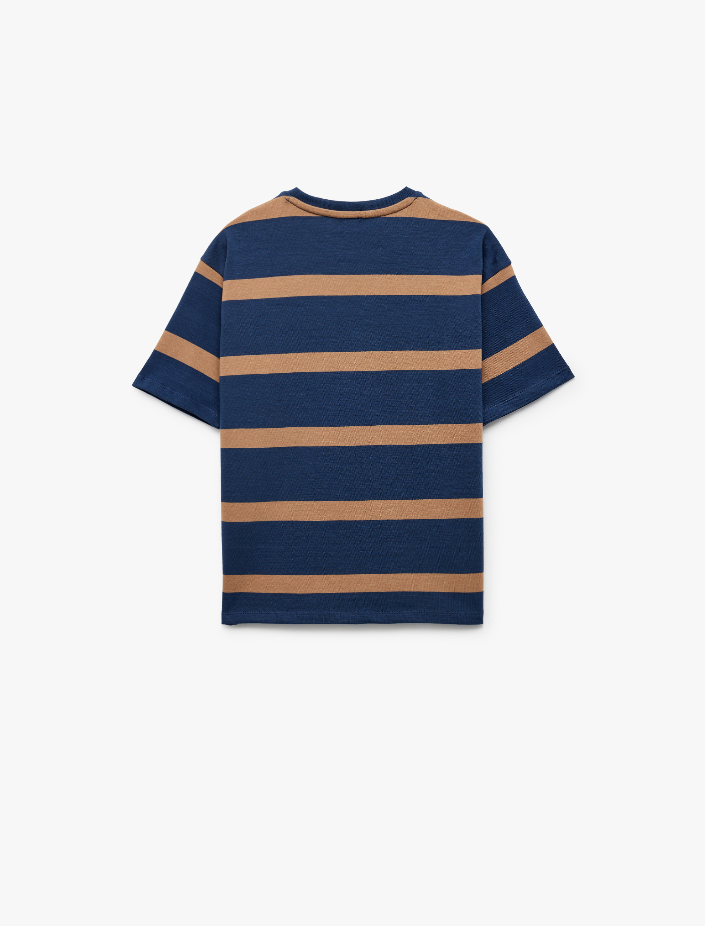  Erkek Çocuk Pamuklu Bisiklet Yaka Kısa Kollu Oversize Tişört