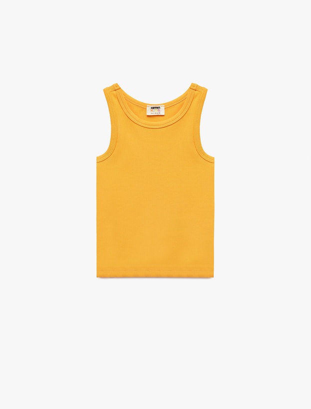 Pamuklu Bisiklet Yaka Kolsuz Kaşkorse Basic Atlet_0