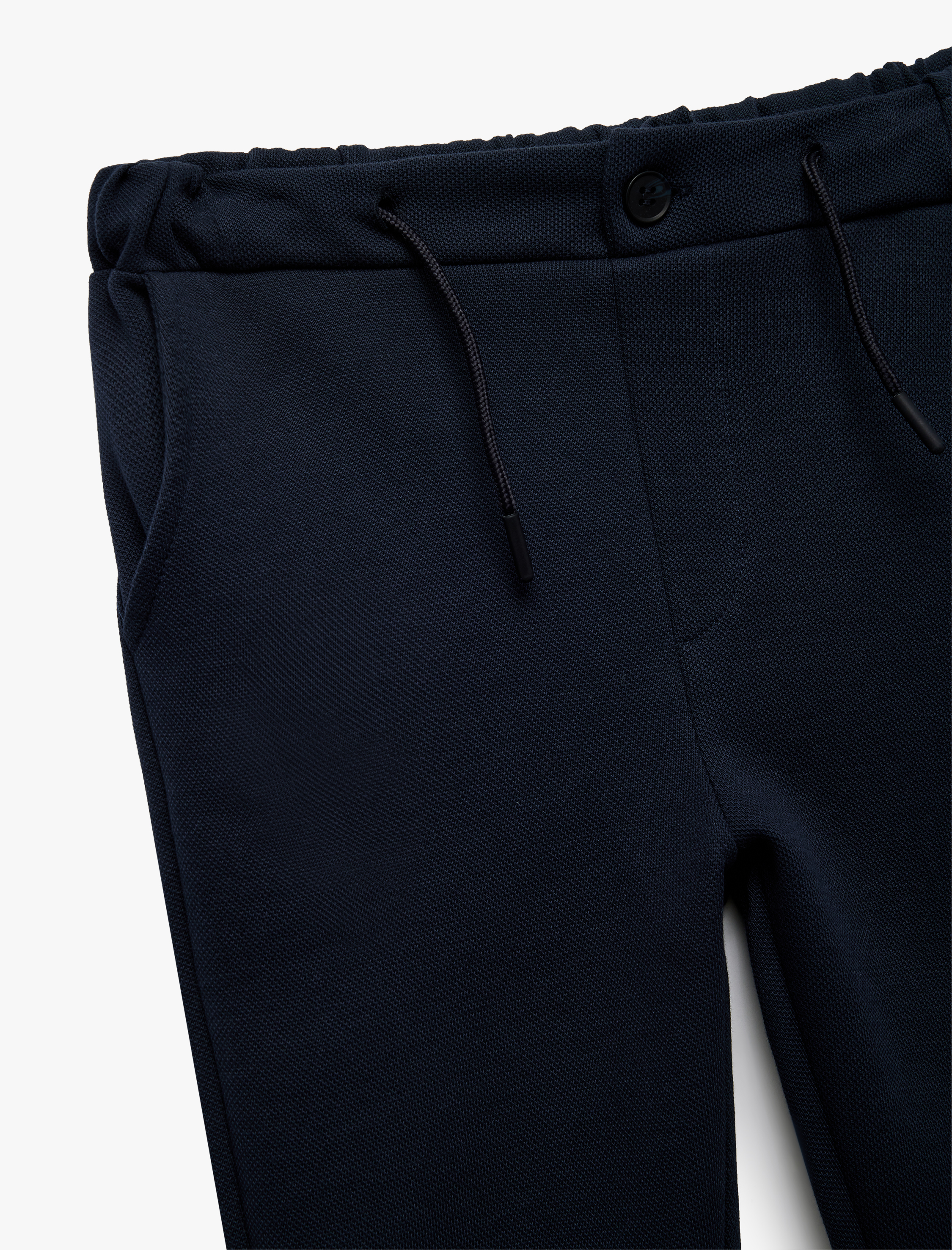  Erkek Çocuk Beli Bağcıklı Pamuklu Şardonlu Pantolon Görünümlü Eşofman Altıtı