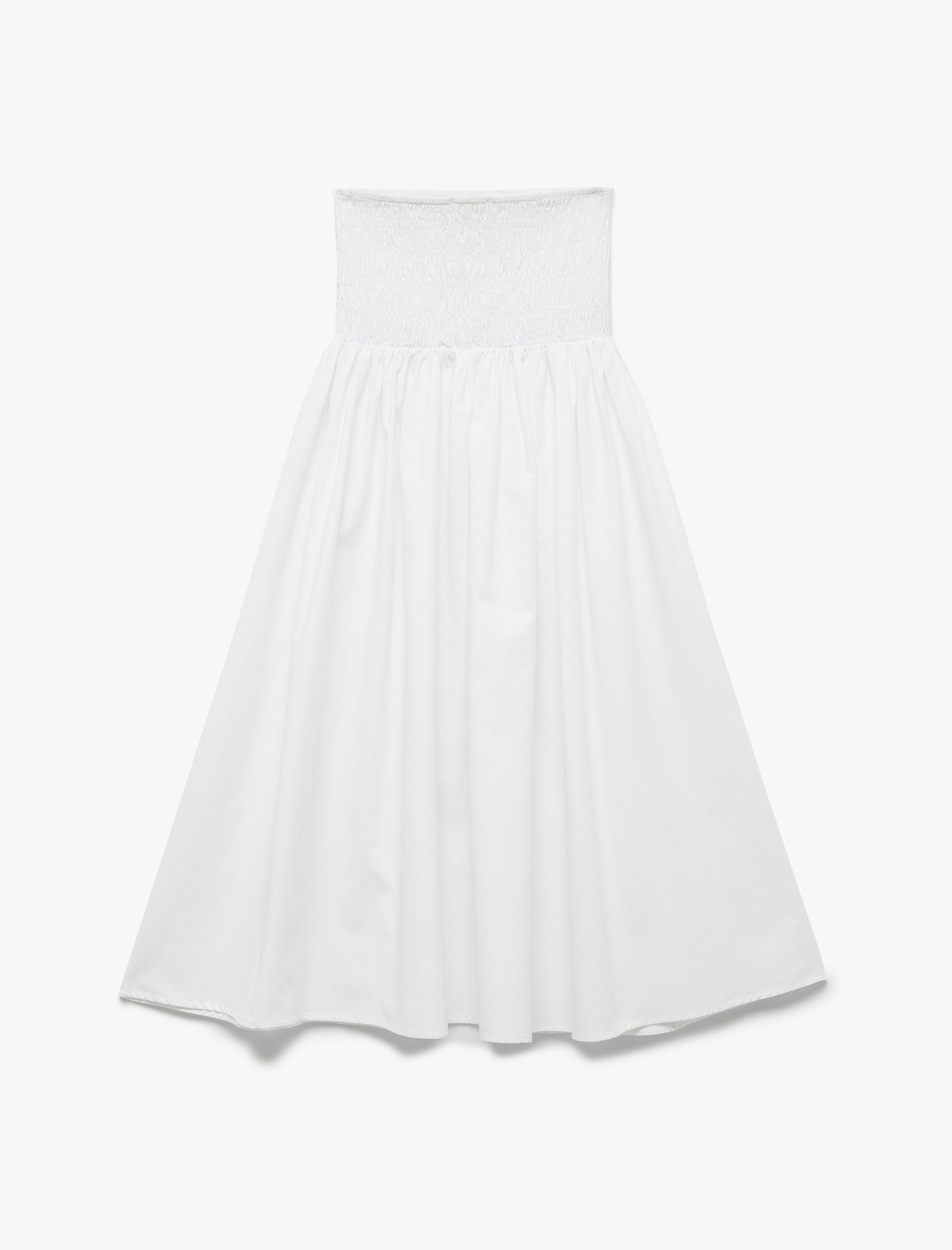   Pamuklu Gipeli Poplin Kloş Uzun Etek