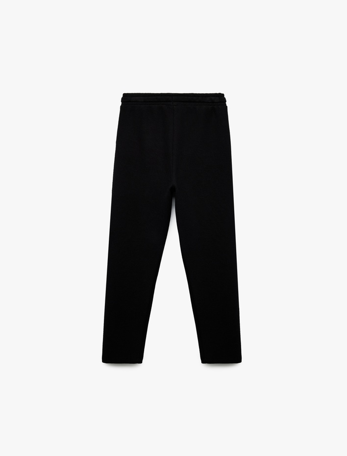 Erkek Çocuk Beli Lastikli Pamuklu Basic Eşofman Altı