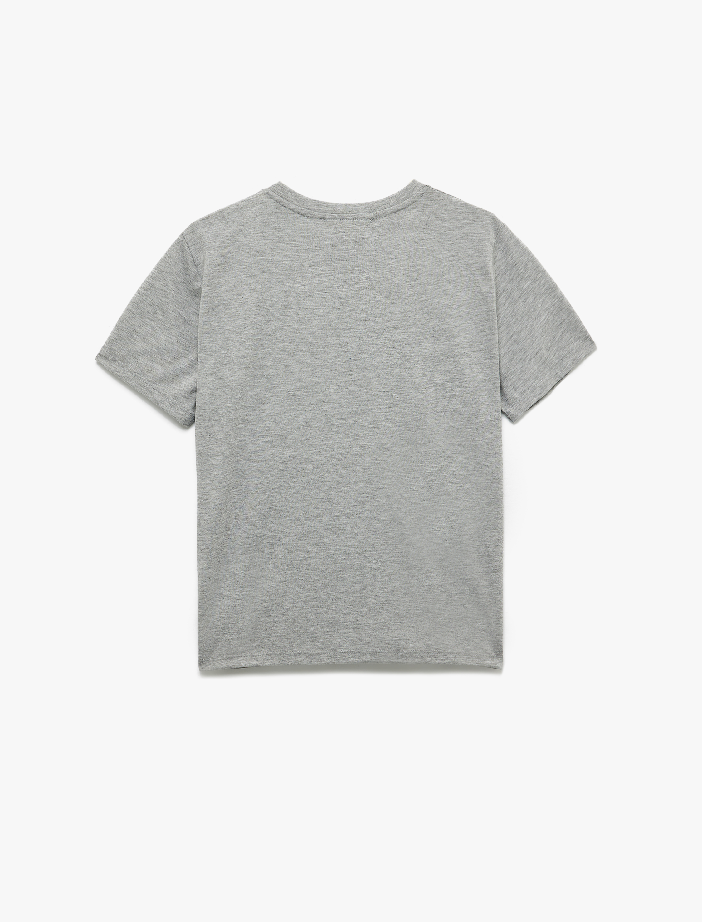   Bisiklet Yaka Kısa Kollu Grafik Baskılı Tişört