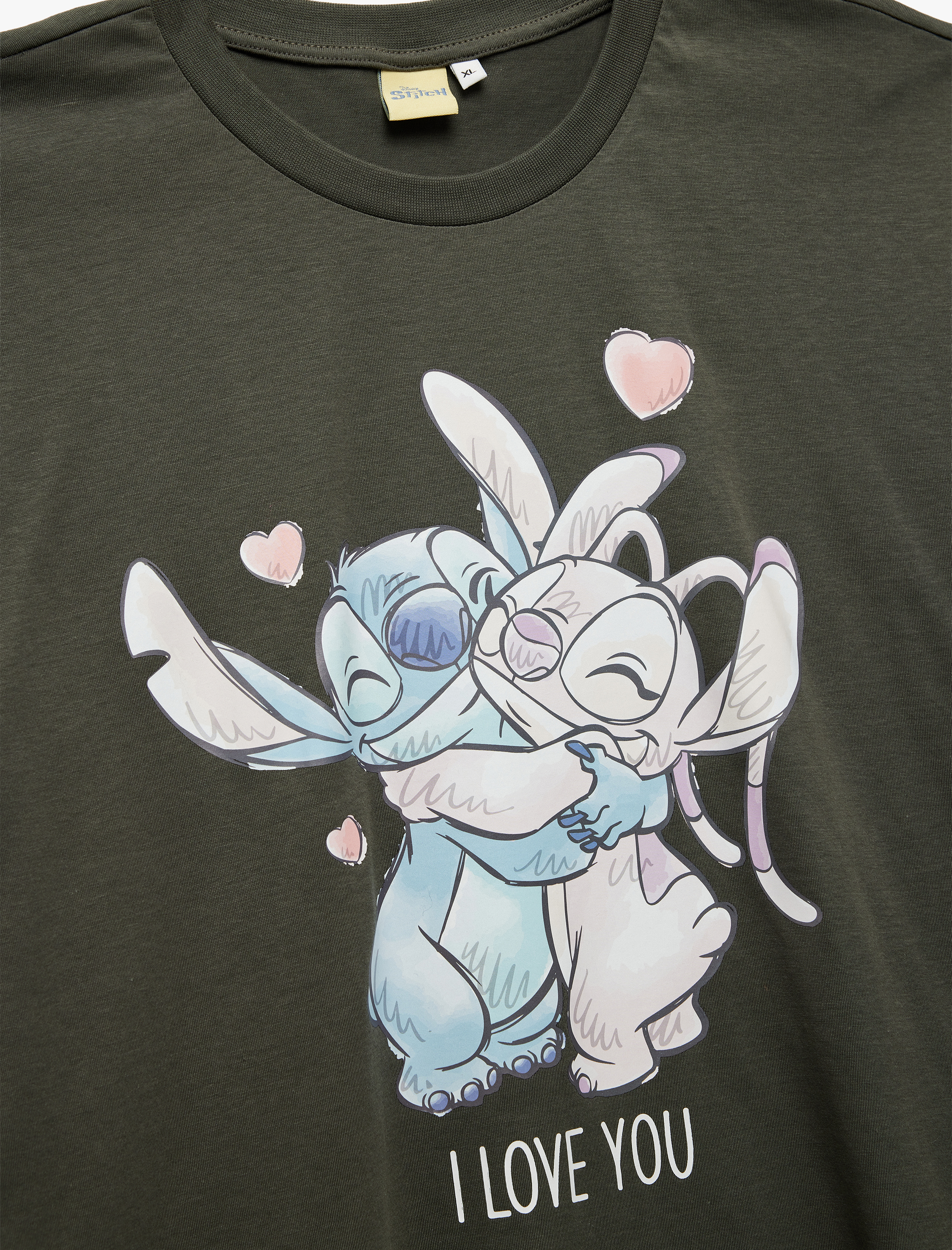   Disney Lisanslı Kısa Kollu Bisiklet Yaka Pamuklu Tişört