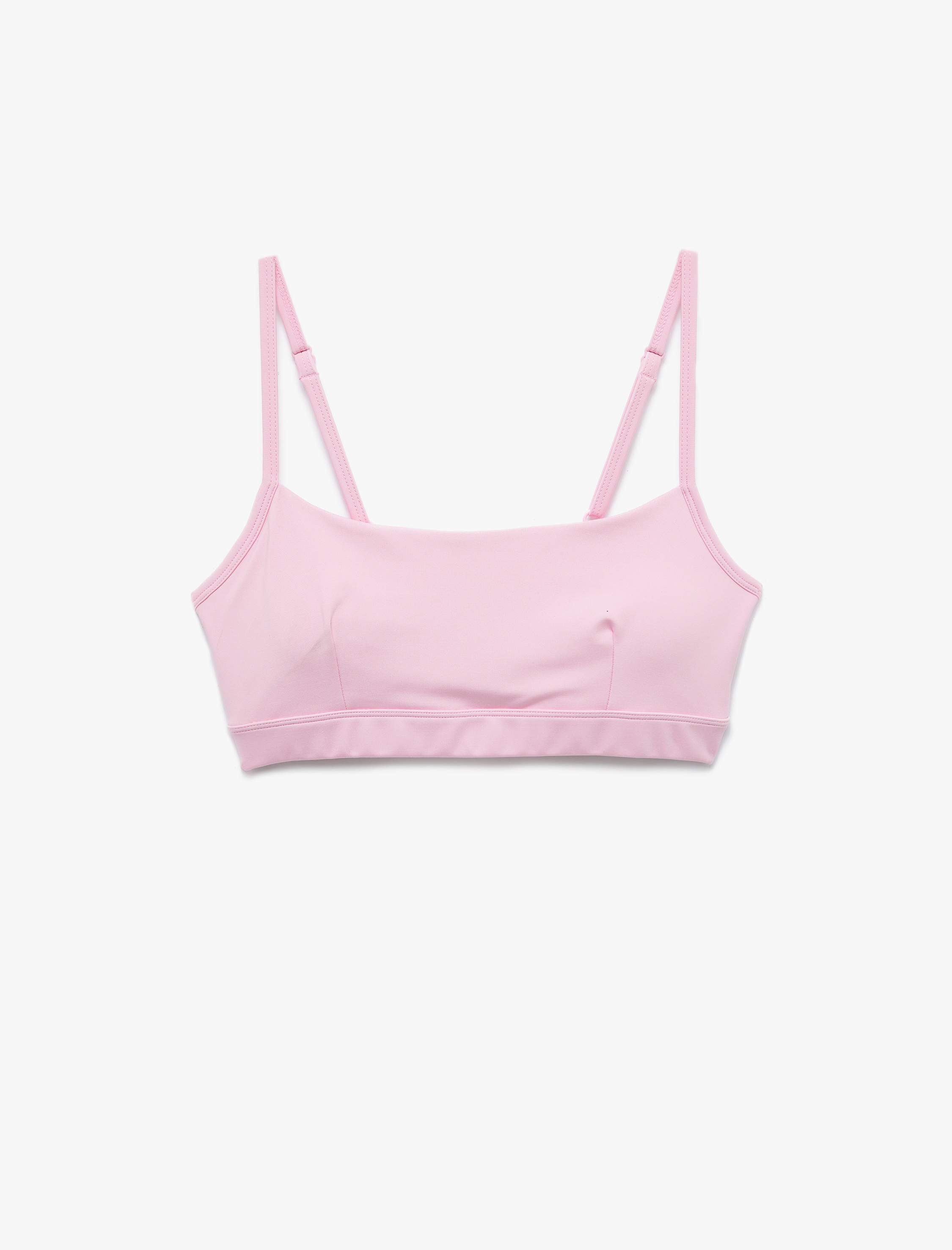   Askılı Arkası Pencere Detaylı Slim Fit Crop Sporcu Sütyeni