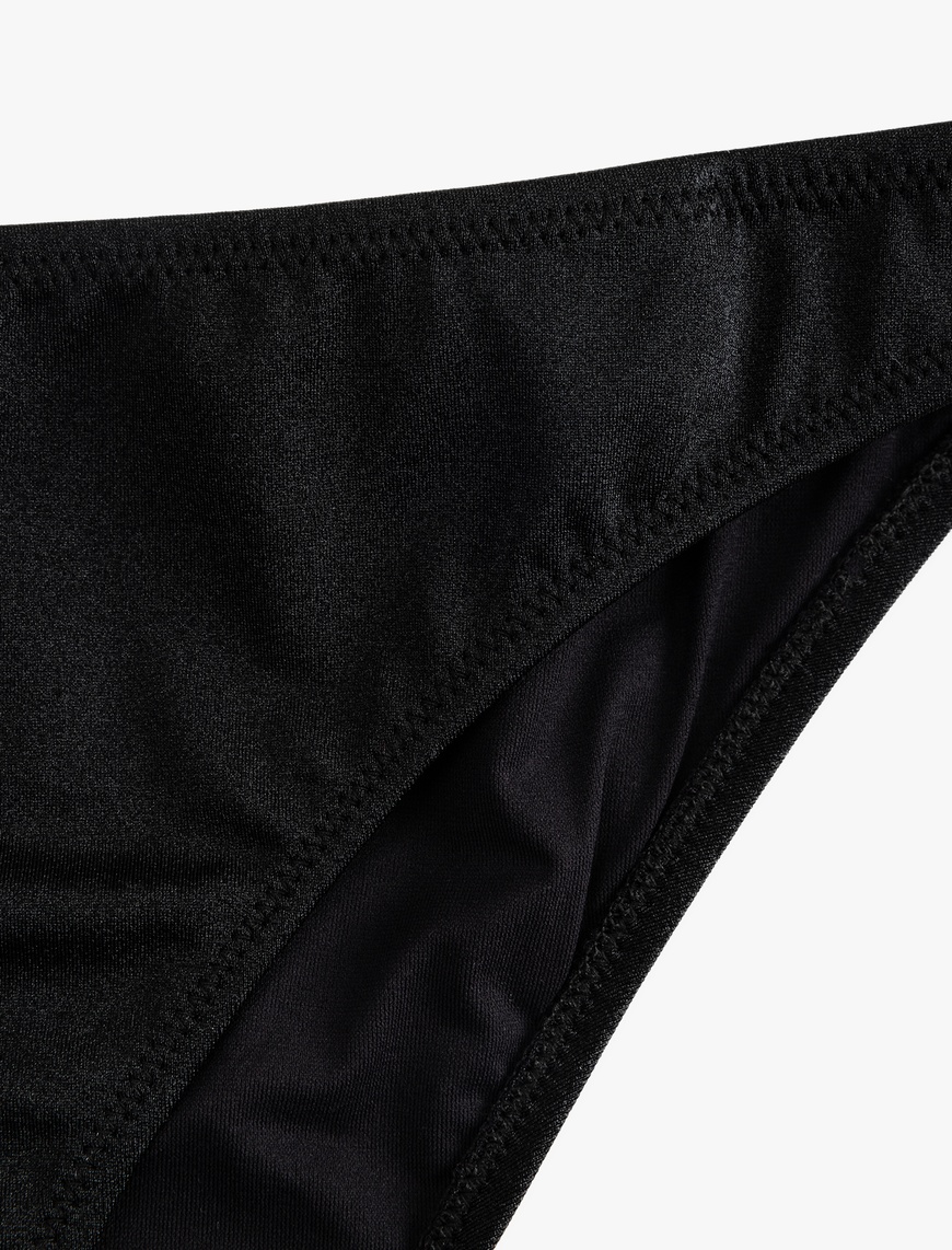   Astarlı Parlak Yüksek Bel Bikini Altı