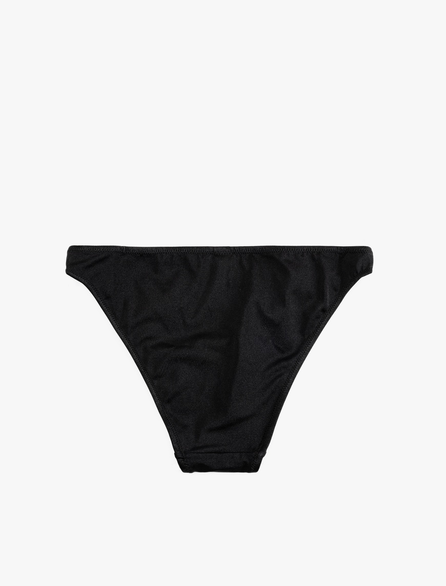   Astarlı Parlak Yüksek Bel Bikini Altı