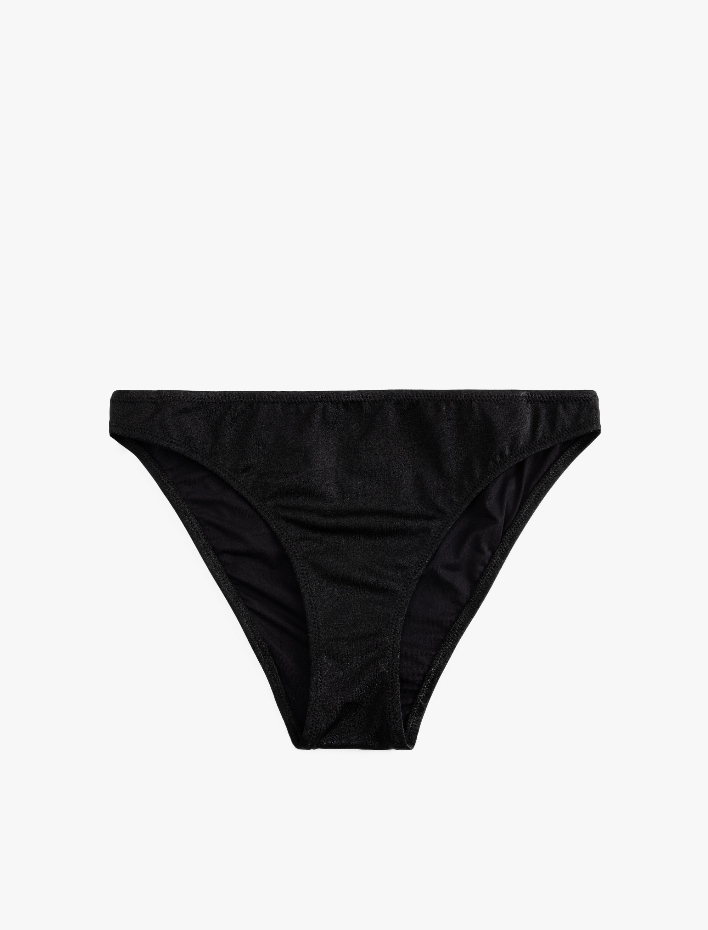 Koton Kadın Astarlı Parlak Yüksek Bel Bikini Altı -1