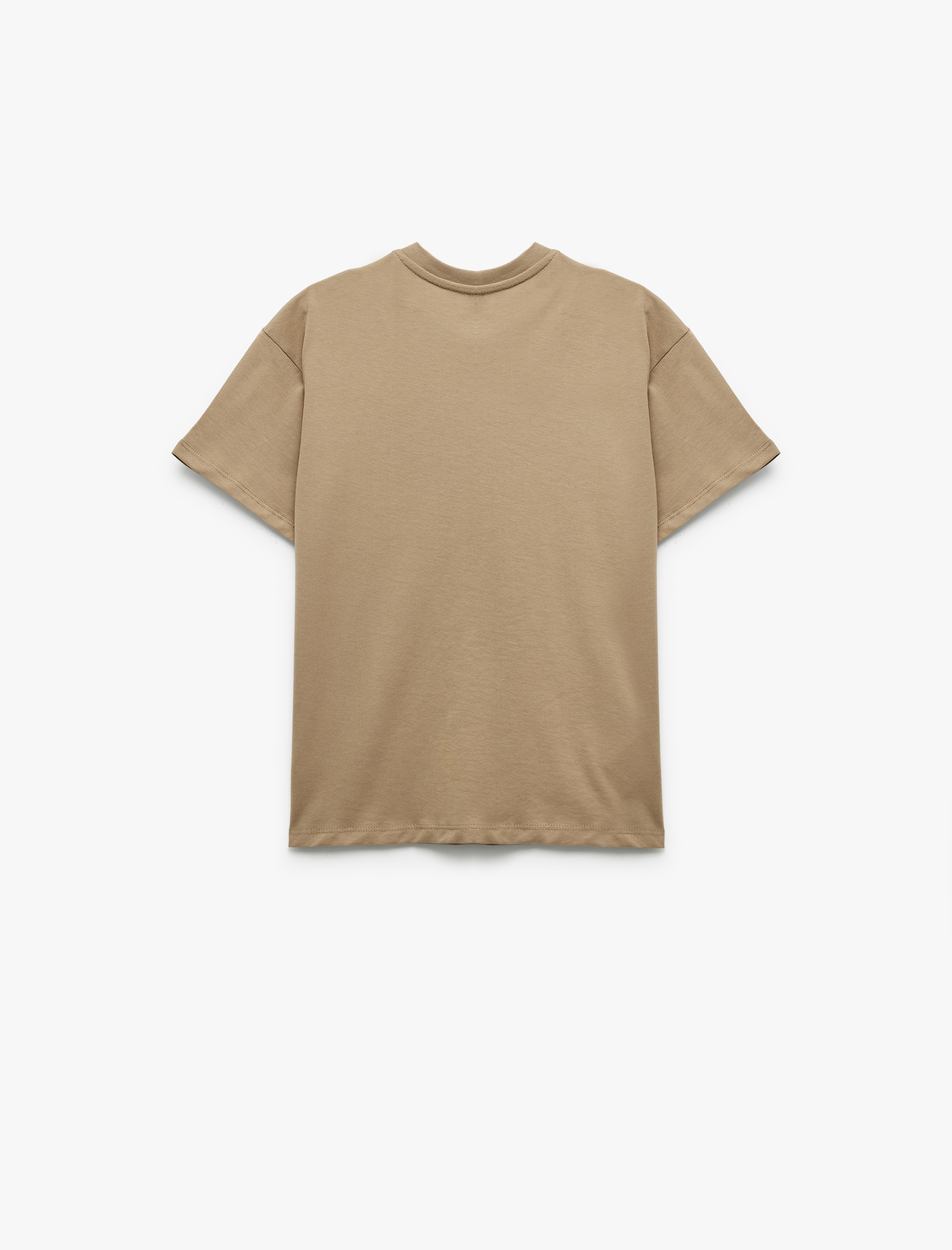  Erkek Çocuk Pamuklu Bisiklet Yaka Kısa Kollu Köpek Baskılı Tişört