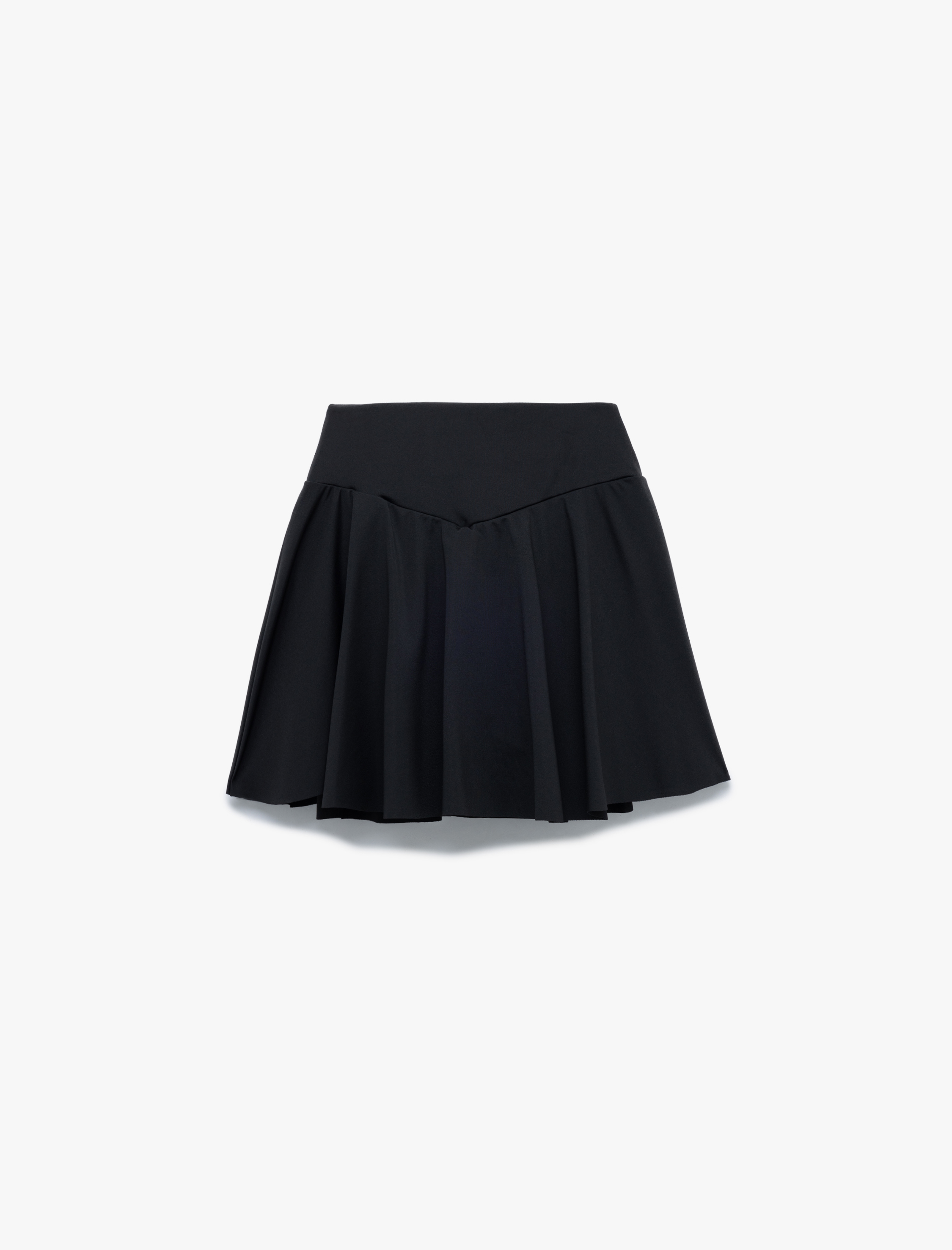   Yüksek Bel Rahat Kalıp Spor Şort Etek