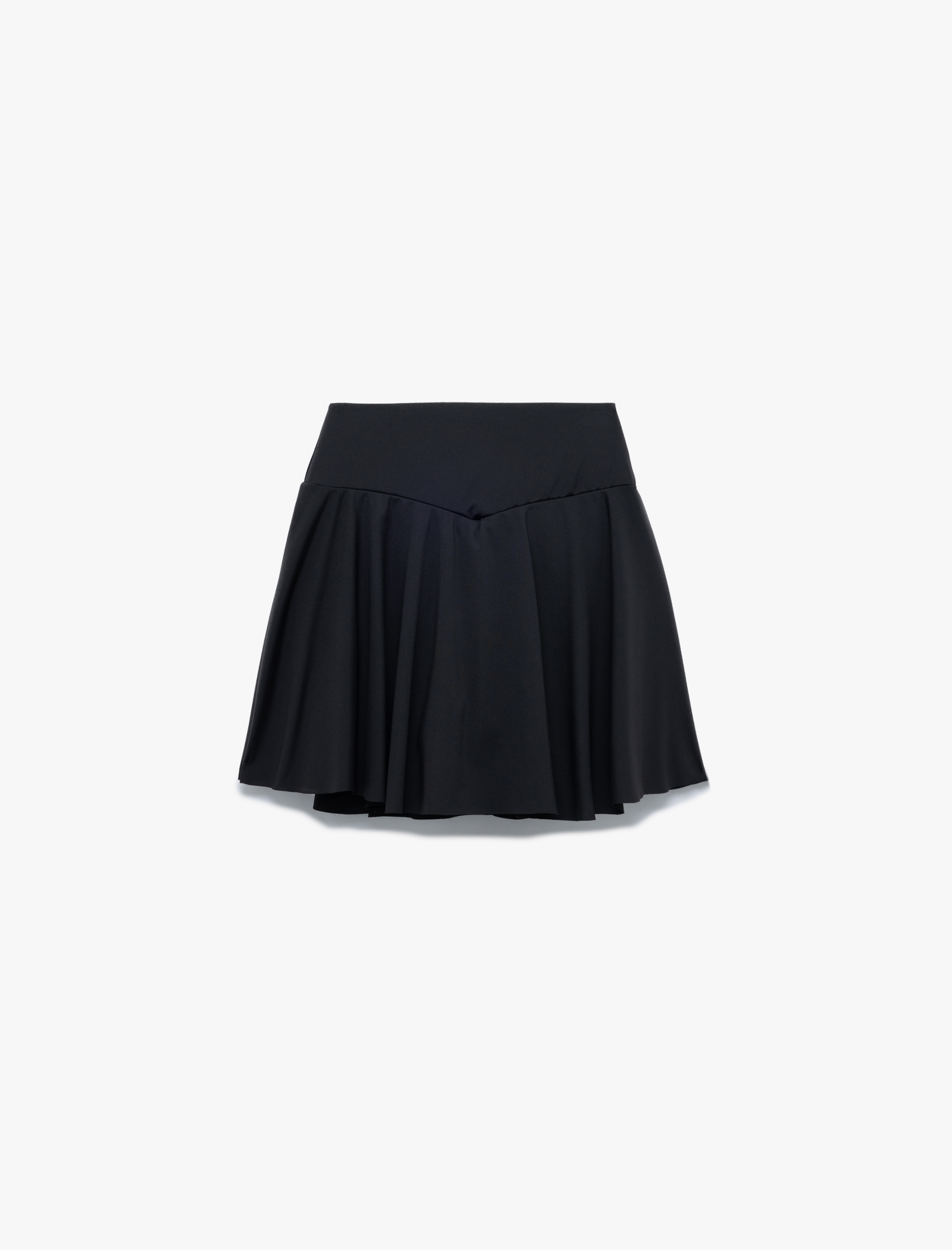   Yüksek Bel Rahat Kalıp Spor Şort Etek