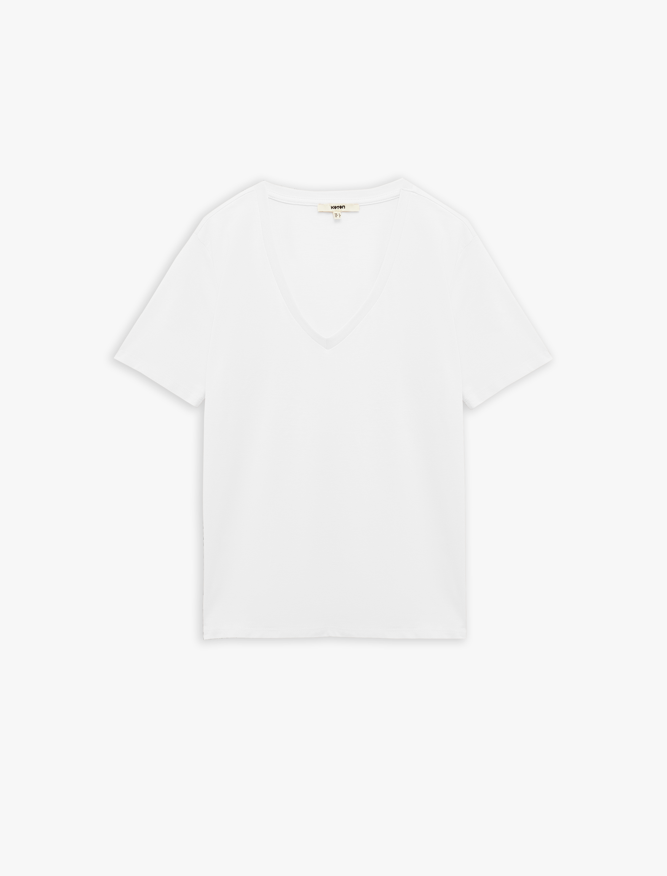   Pamuklu 5'li Kısa Kollu V Yaka Tişört Seti