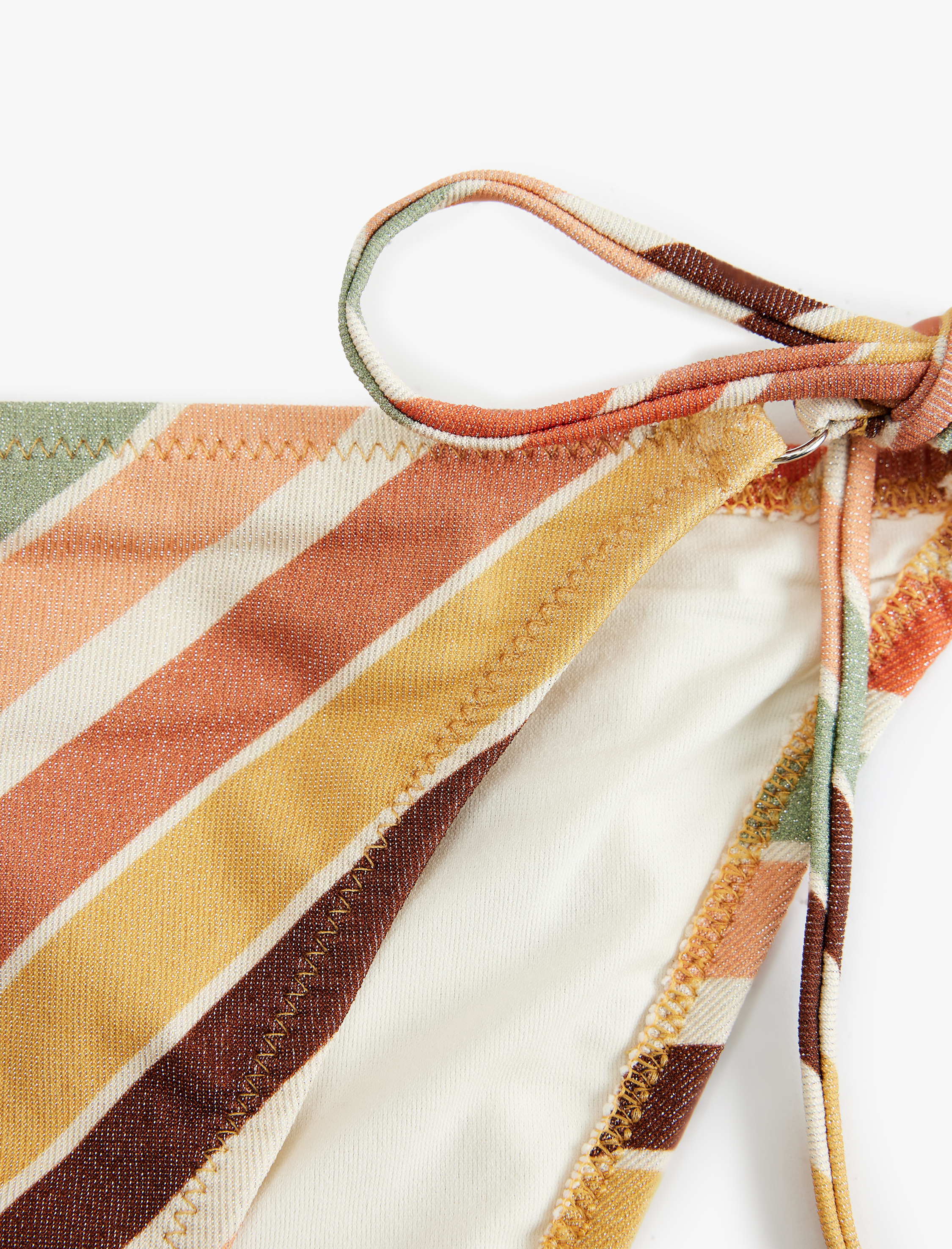   İpli Desenli Bikini Altı