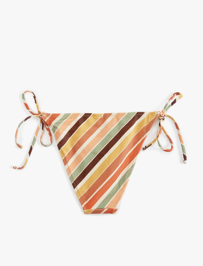  İpli Desenli Bikini Altı