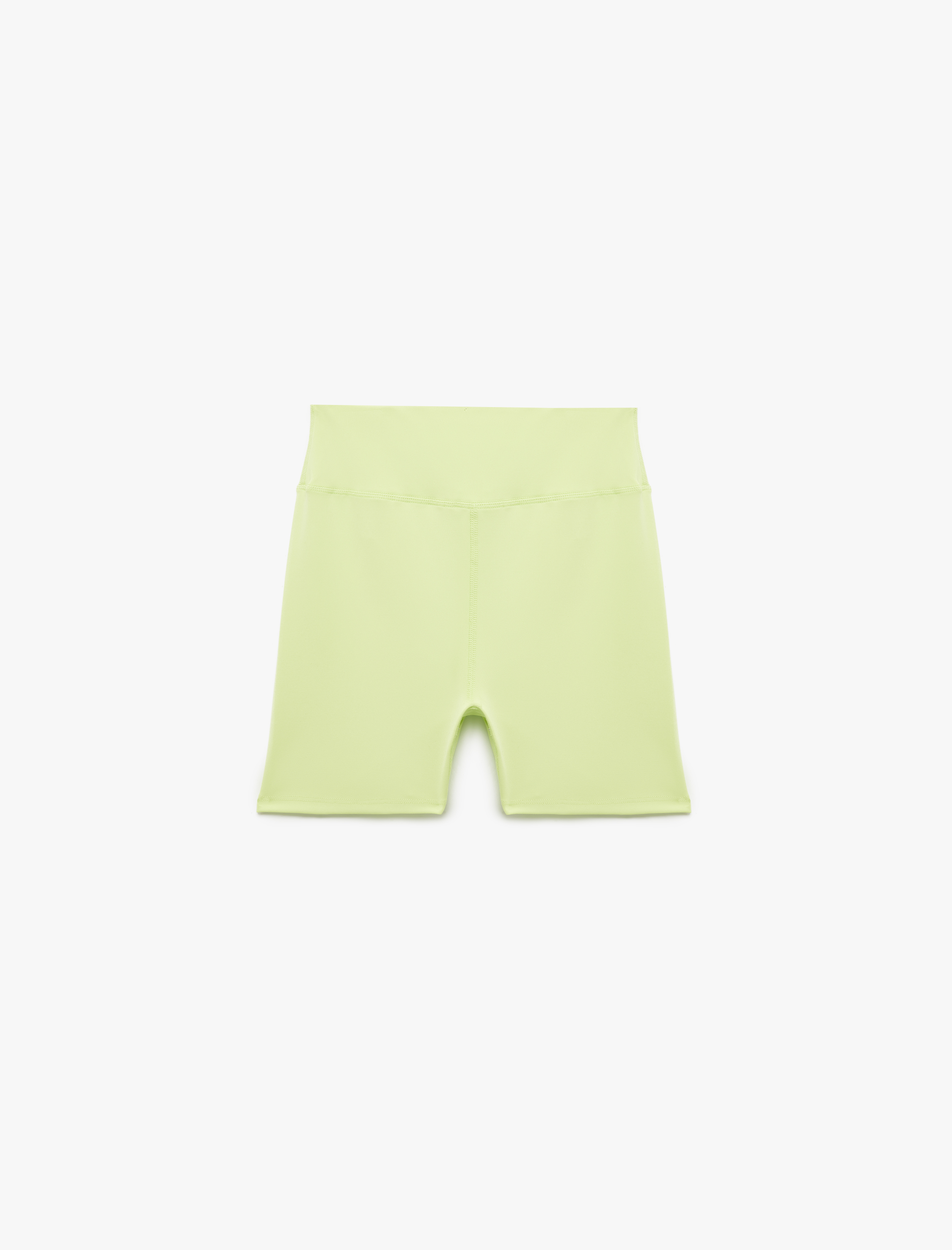   Yüksek Bel Slim Fit Biker Spor Tayt