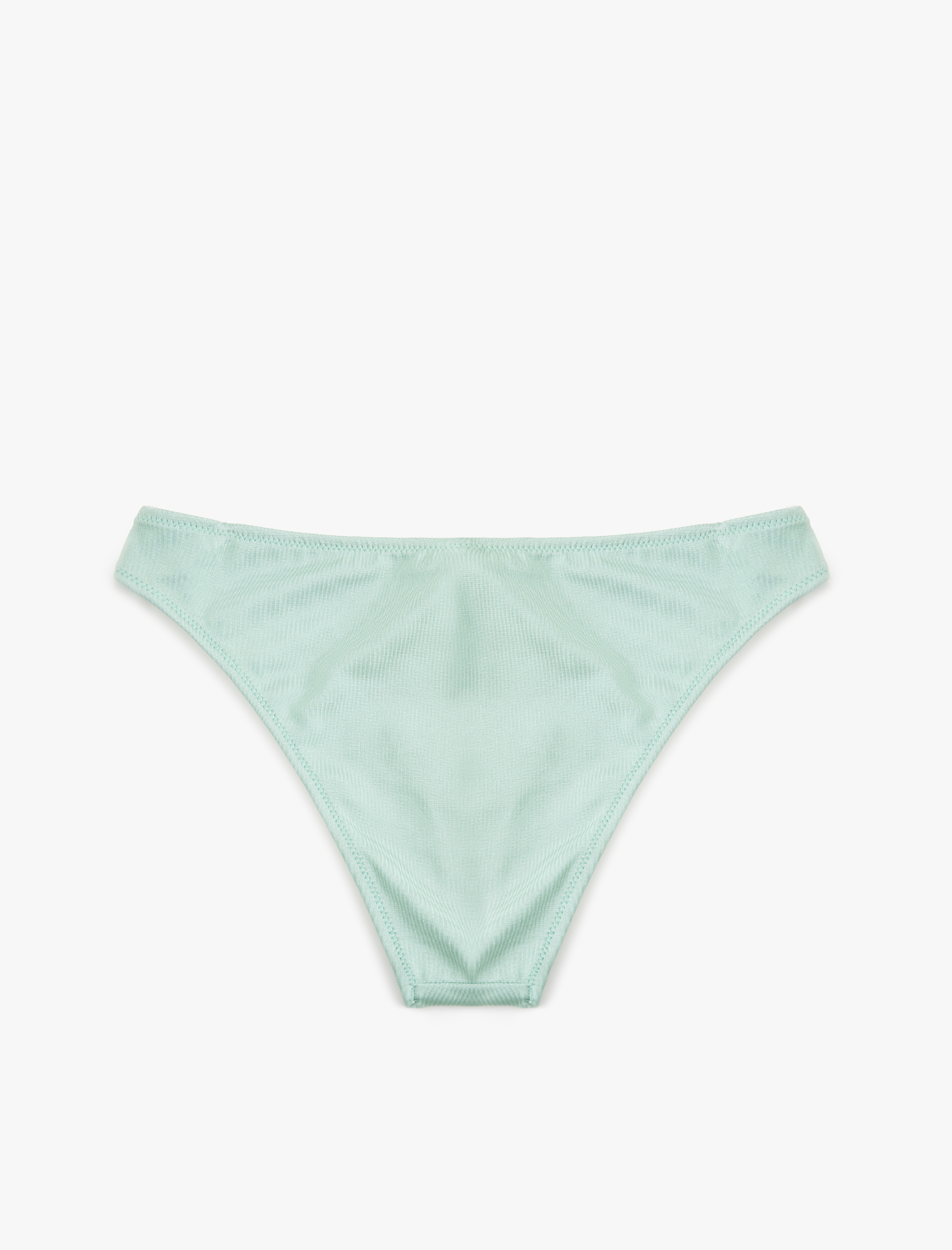   Aksesuar Detaylı Parlak Bikini Altı