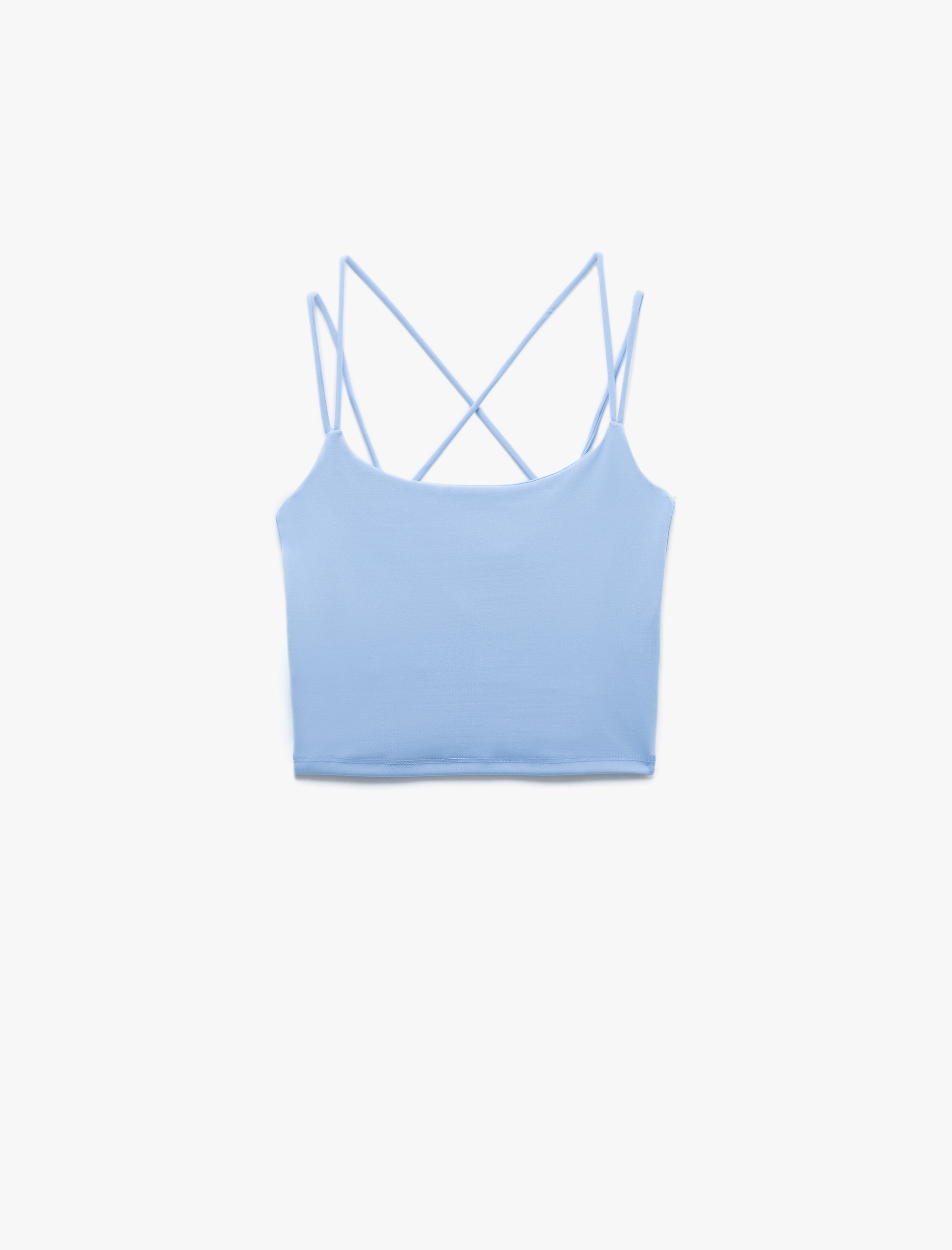 Koton Kadın Çaprak Askılı Spor Crop Atlet -1